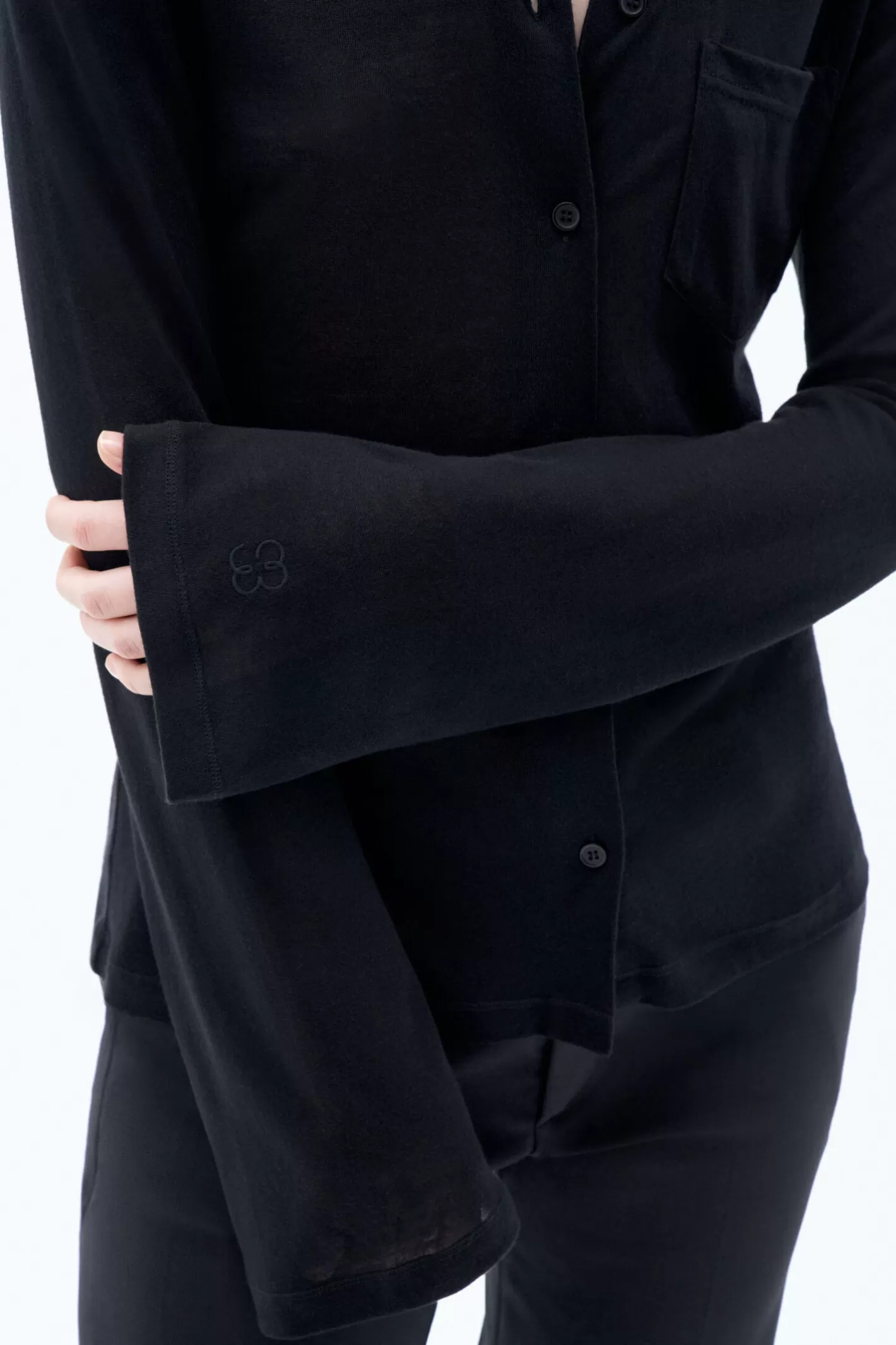 Filippa K 93 Jersey Shirt Black-Woman Tops