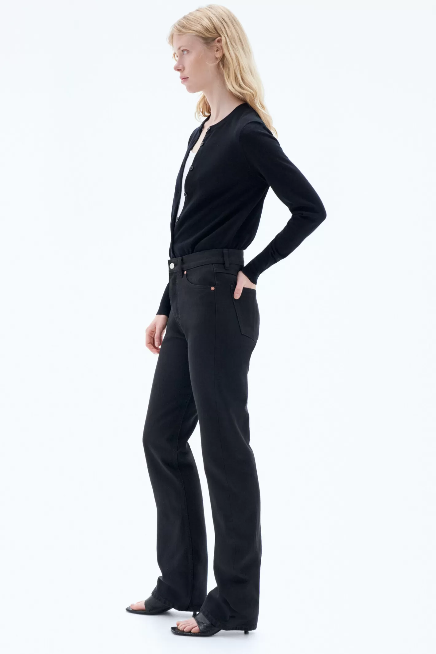 Filippa K 93 Straight Jeans Black-Woman Denim