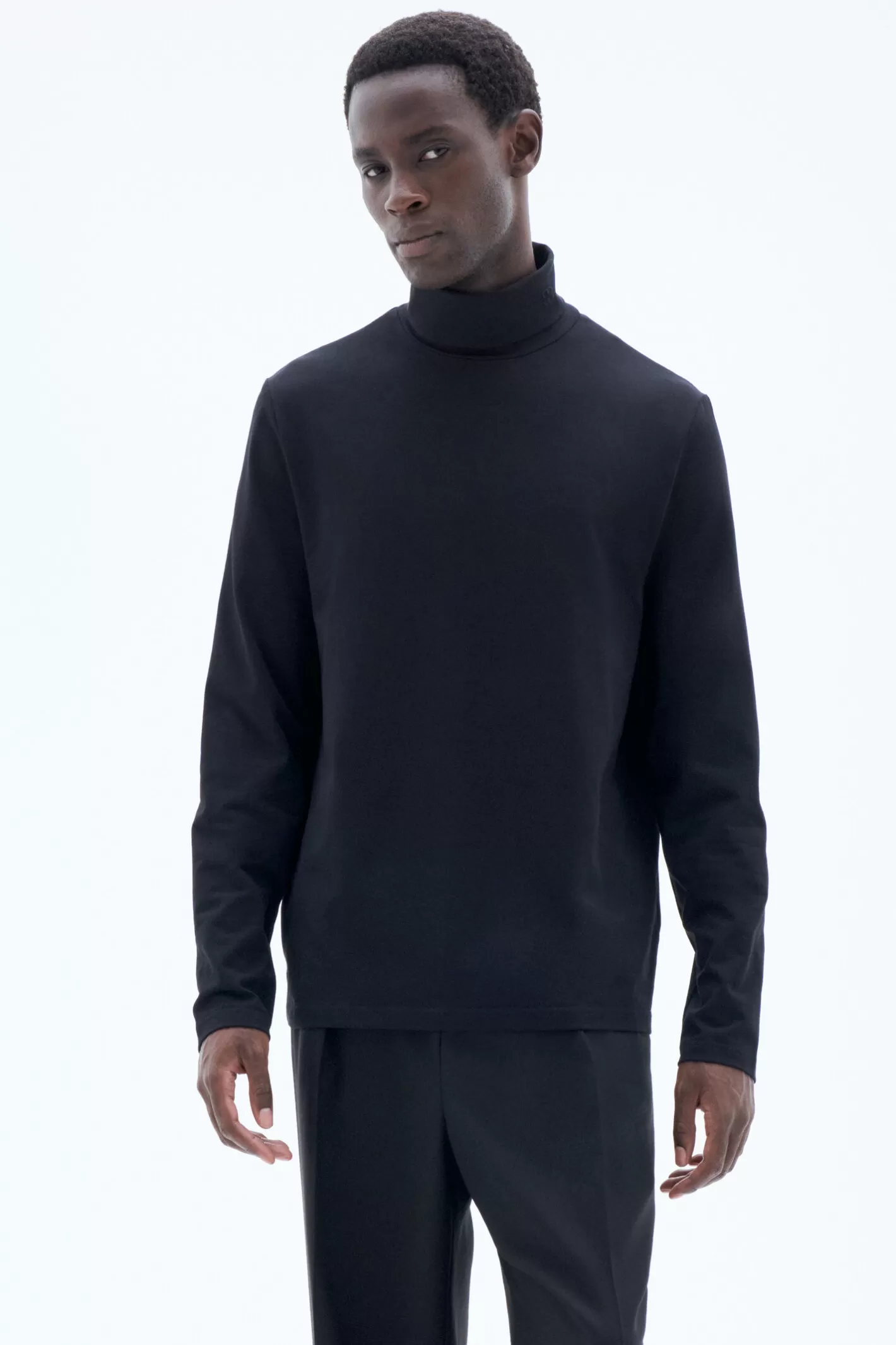 Filippa K 93 Turtleneck Tee Black-Man T-Shirts