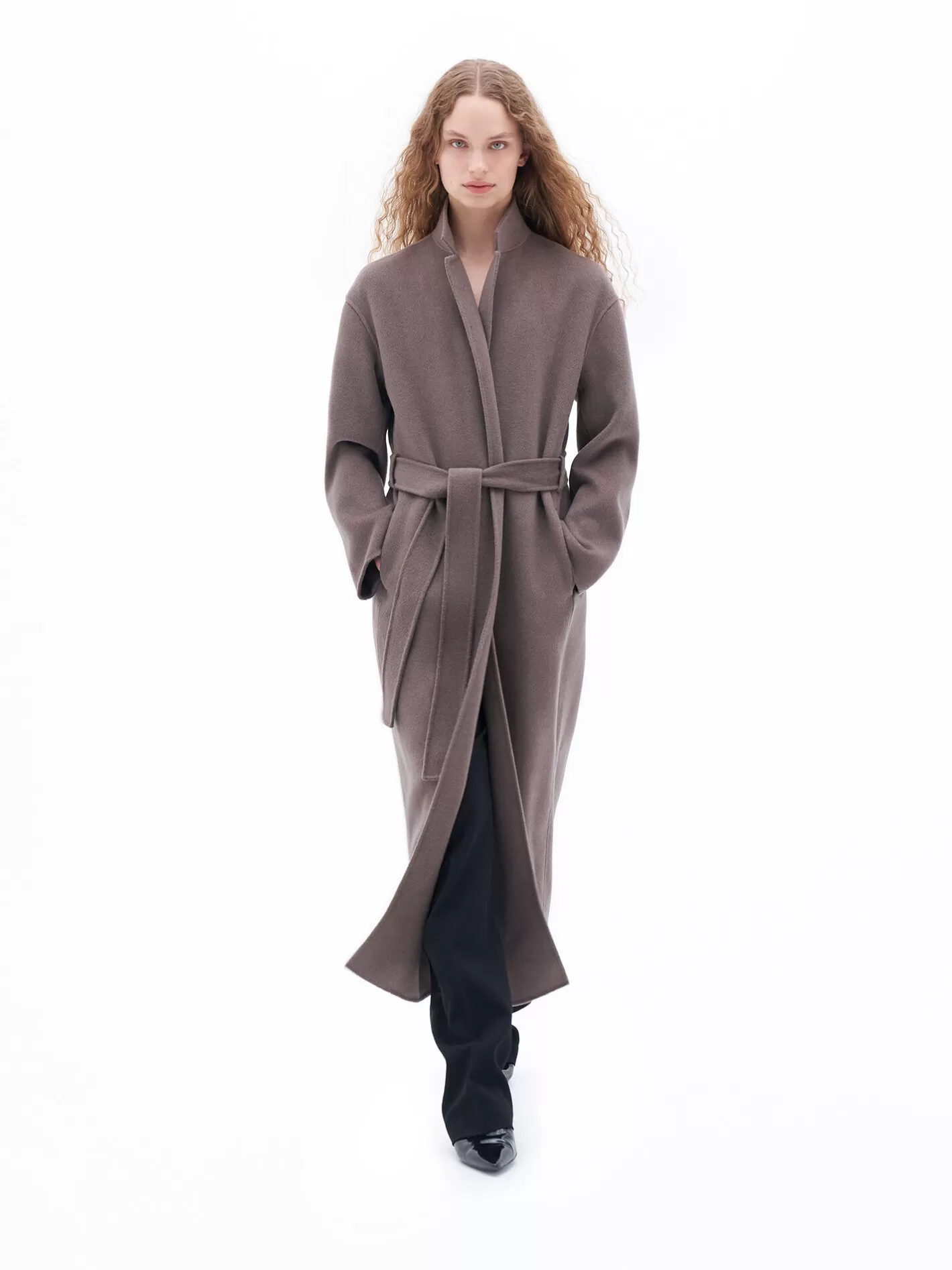 Filippa K Alexa Coat Dark Taupe-Woman Outerwear