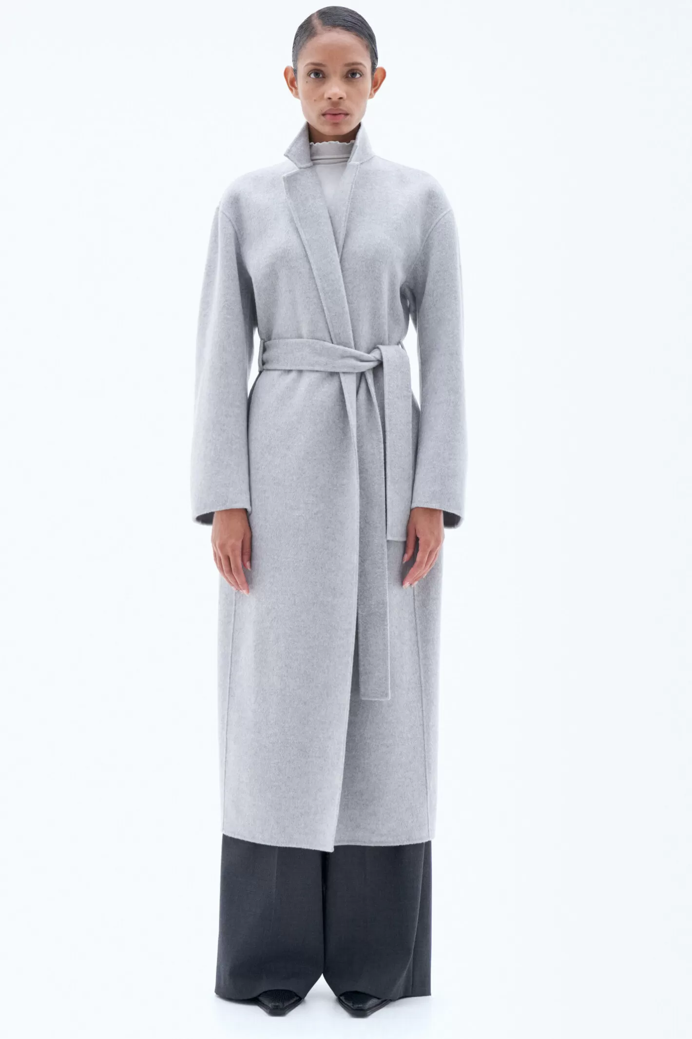 Filippa K Alexa Coat Light Grey Melange-Woman Bestsellers | Outerwear