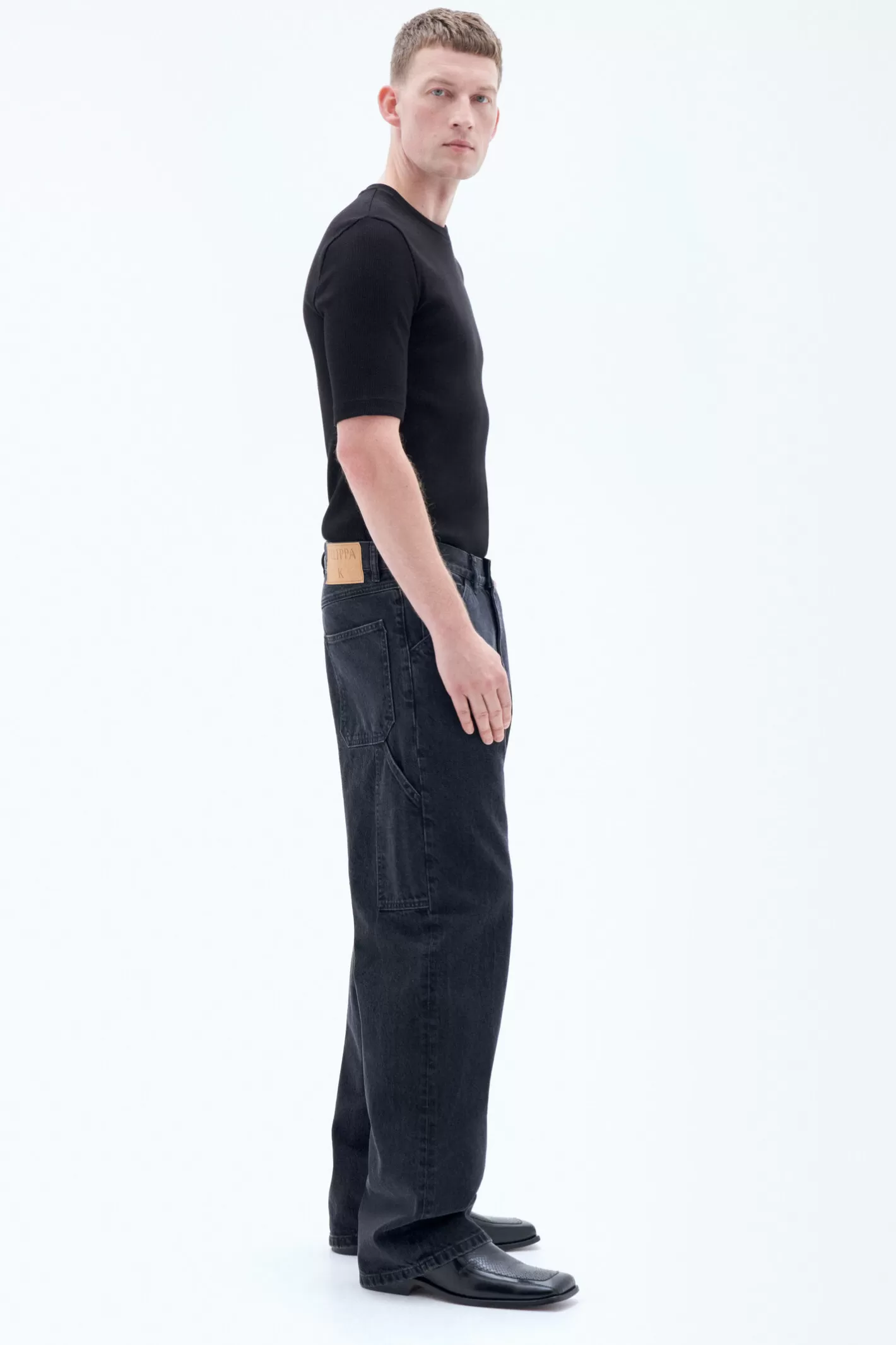 Filippa K Baggy Jeans Charcoal Black-Man Denim