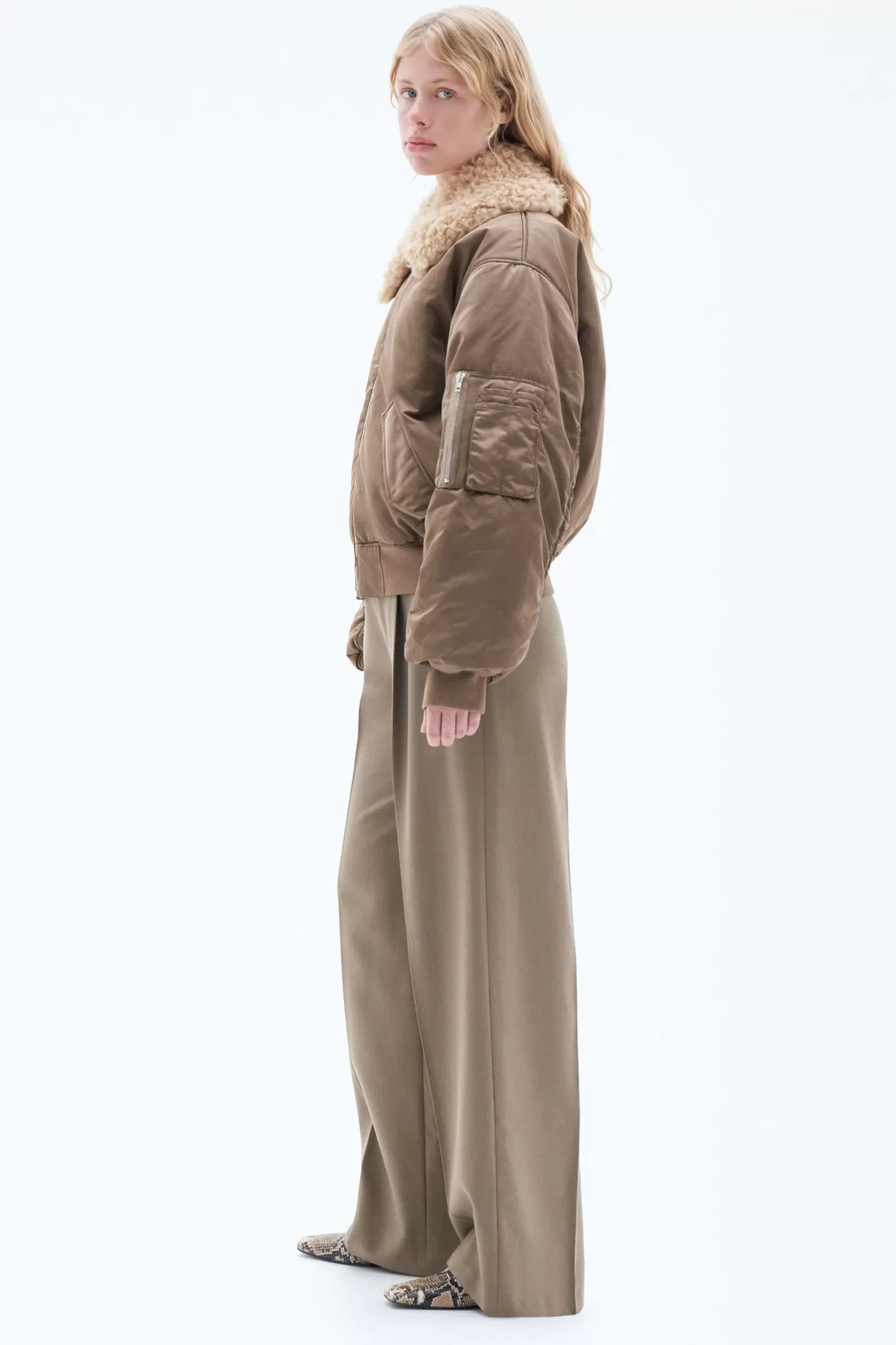 Filippa K Bomber Jacket Nougat-Woman Outerwear