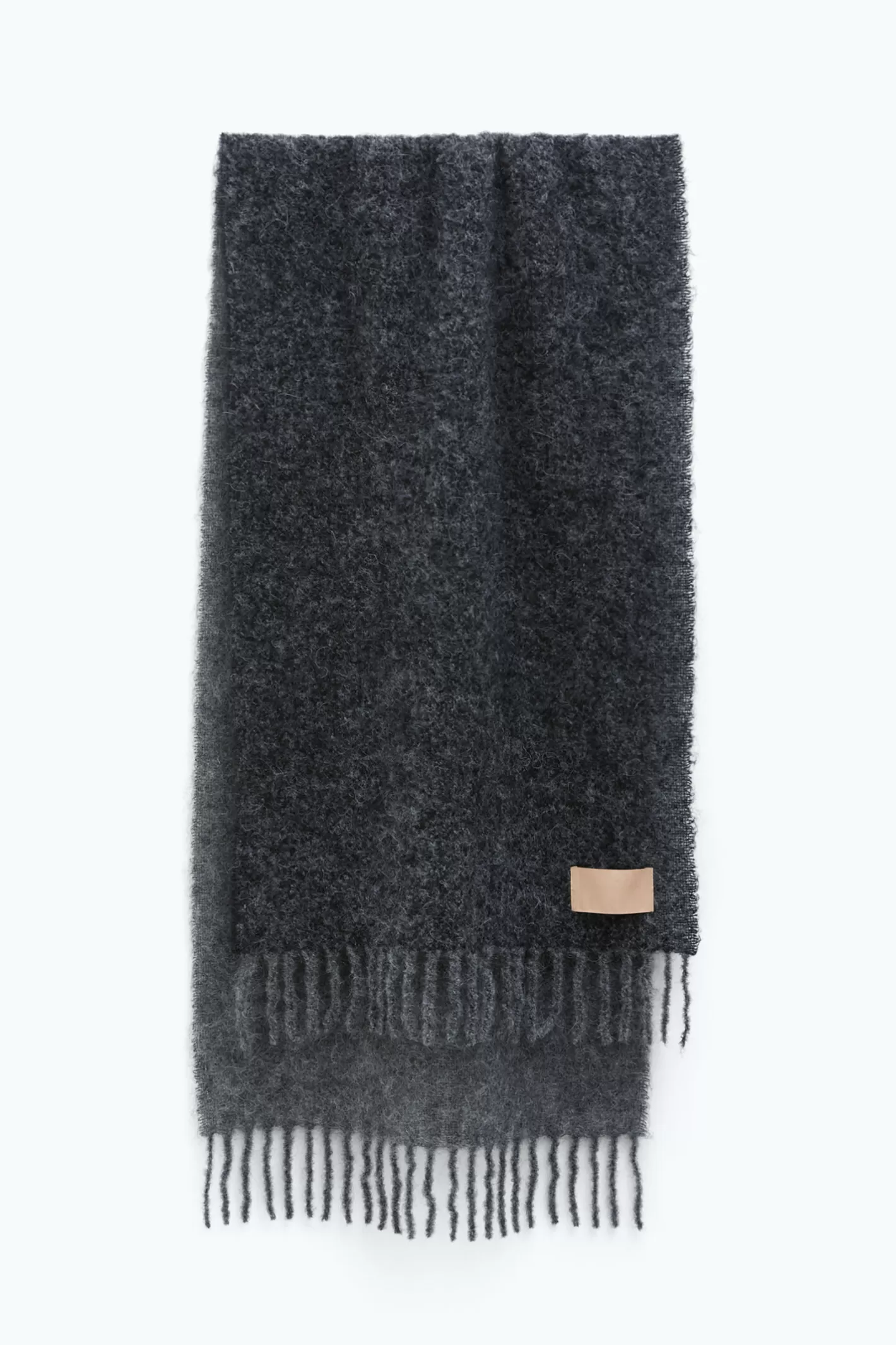 Filippa K Boucle Colour Block Scarf Grey-Man | Woman Hats & Scarves