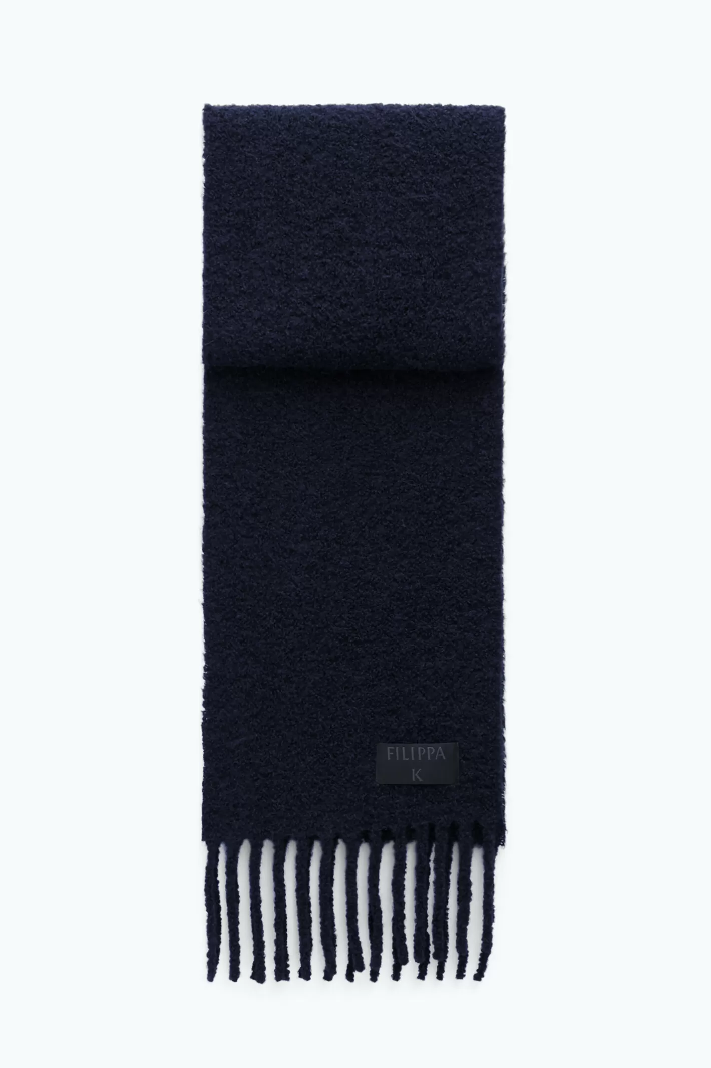 Filippa K Boucle Scarf Black-Man | Woman Hats & Scarves