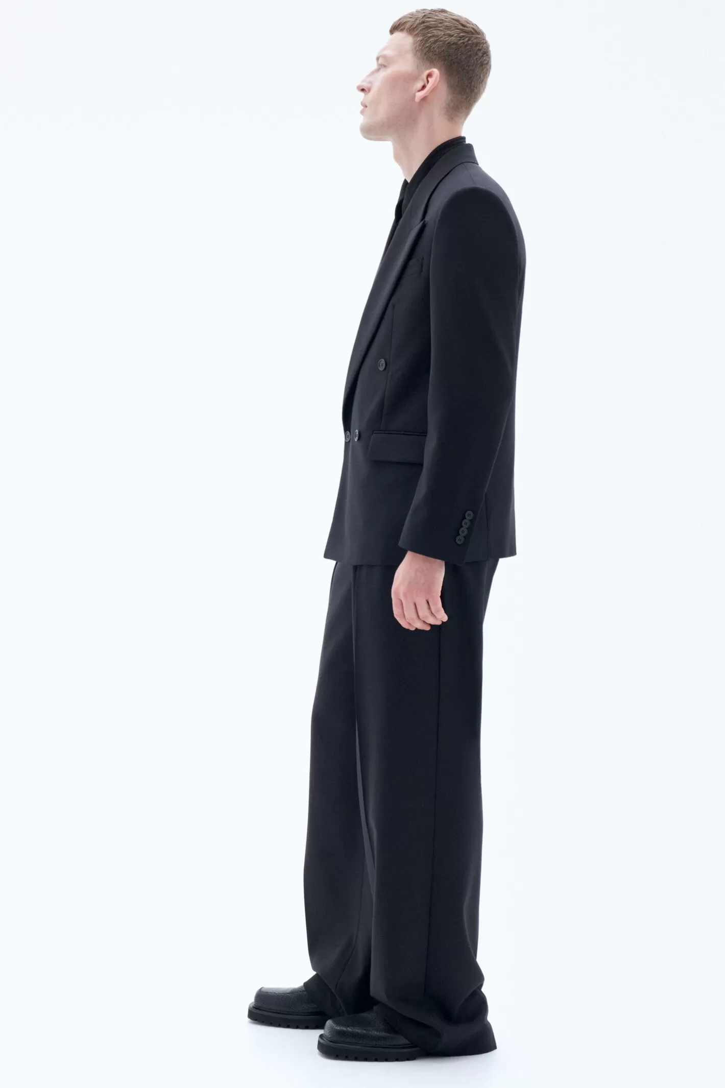 Filippa K Boxy Wool Blazer Black-Man Bestsellers | Tailoring | Suit jackets