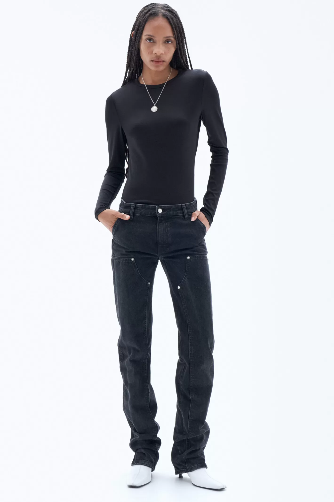 Filippa K Carpenter Jeans Charcoal Black-Woman Denim