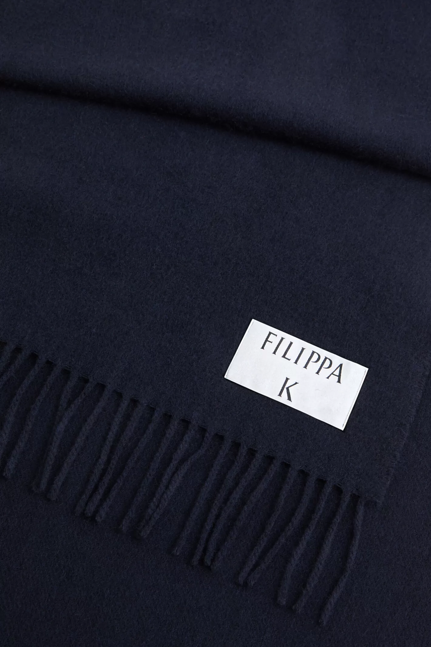 Filippa K Cashmere Blend Scarf Navy-Woman Hats & Scarves