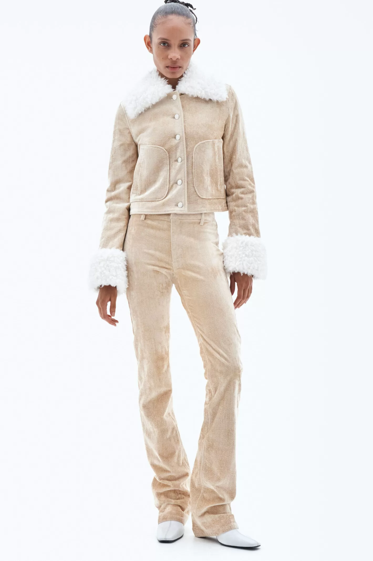 Filippa K Corduroy Jacket Sand Beige-Woman Outerwear