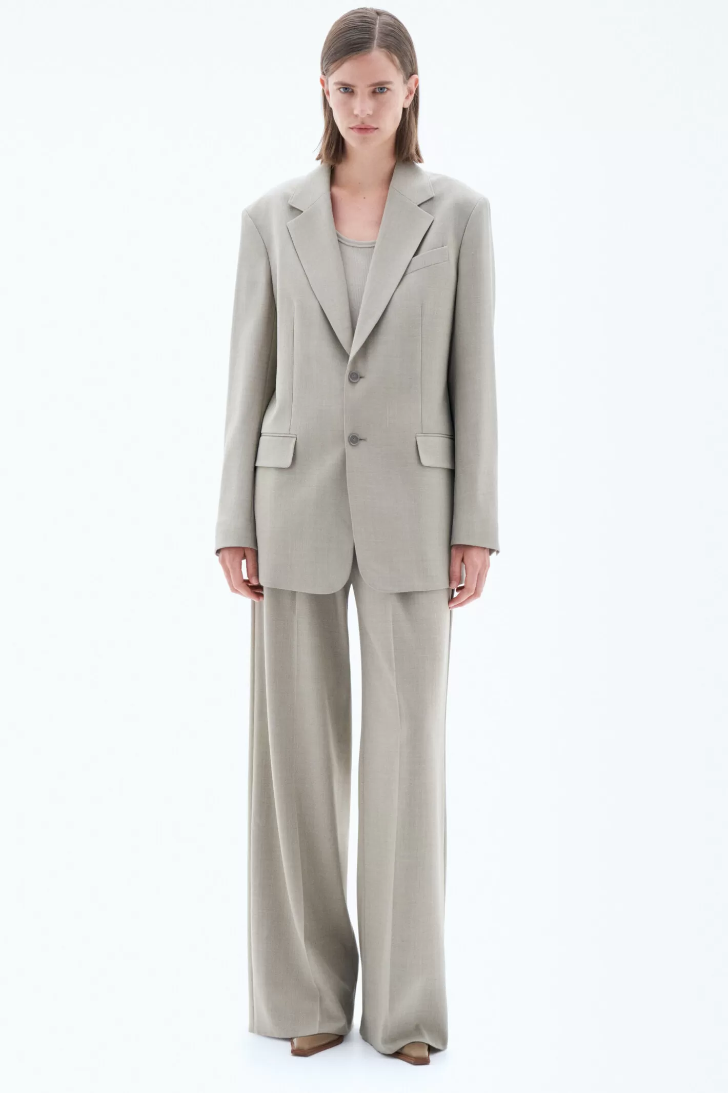 Filippa K Davina Blazer Sage Melange-Woman Bestsellers | Blazers | Tailoring