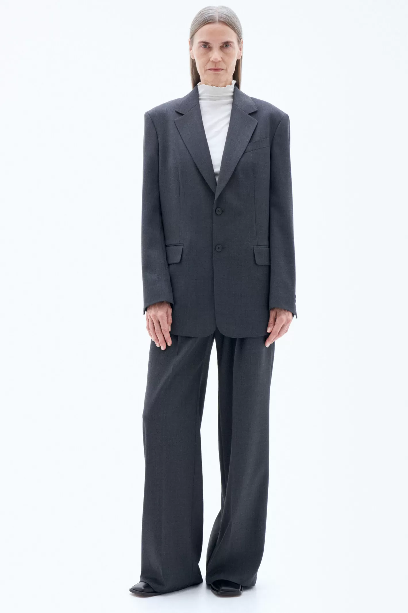 Filippa K Davina Blazer Dk. Grey Mel.-Woman Blazers | Tailoring