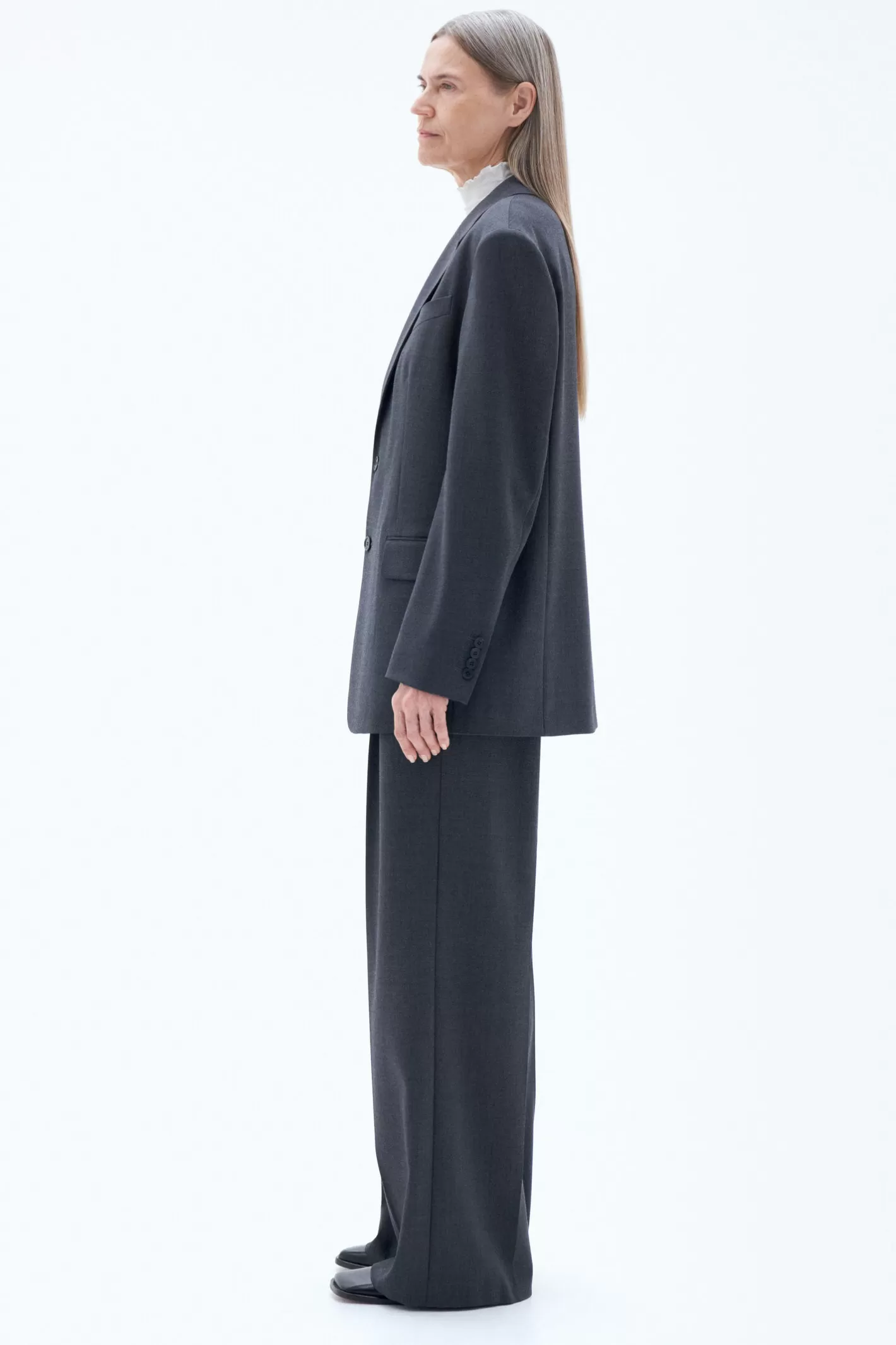 Filippa K Davina Blazer Dk. Grey Mel.-Woman Blazers | Tailoring