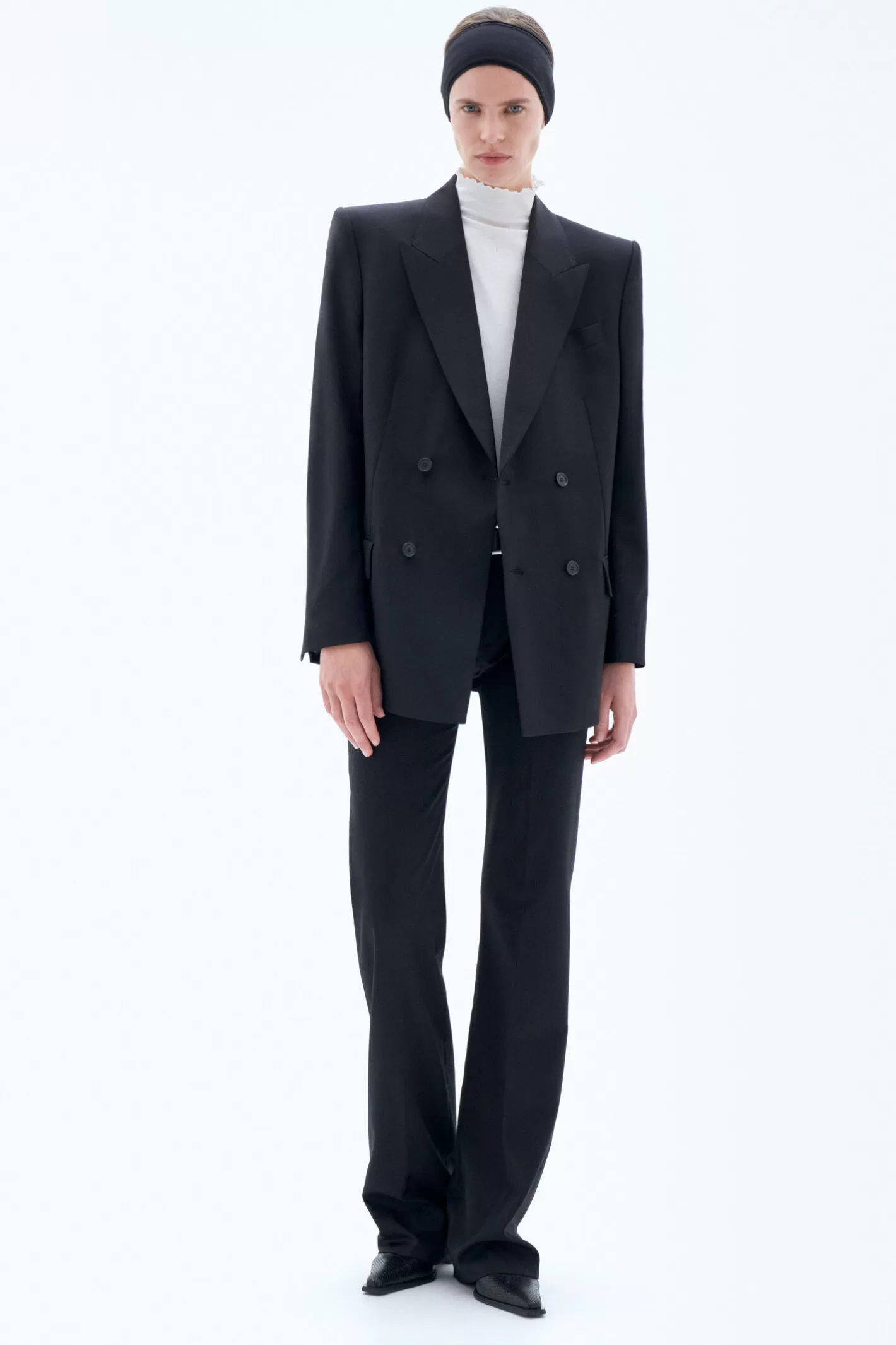 Filippa K Double Breasted Blazer Black-Woman Blazers | Tailoring