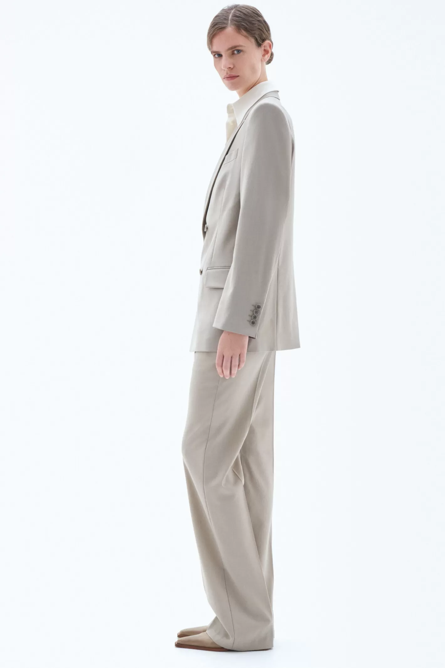 Filippa K Double Breasted Blazer Desert Taupe-Woman Blazers | Tailoring