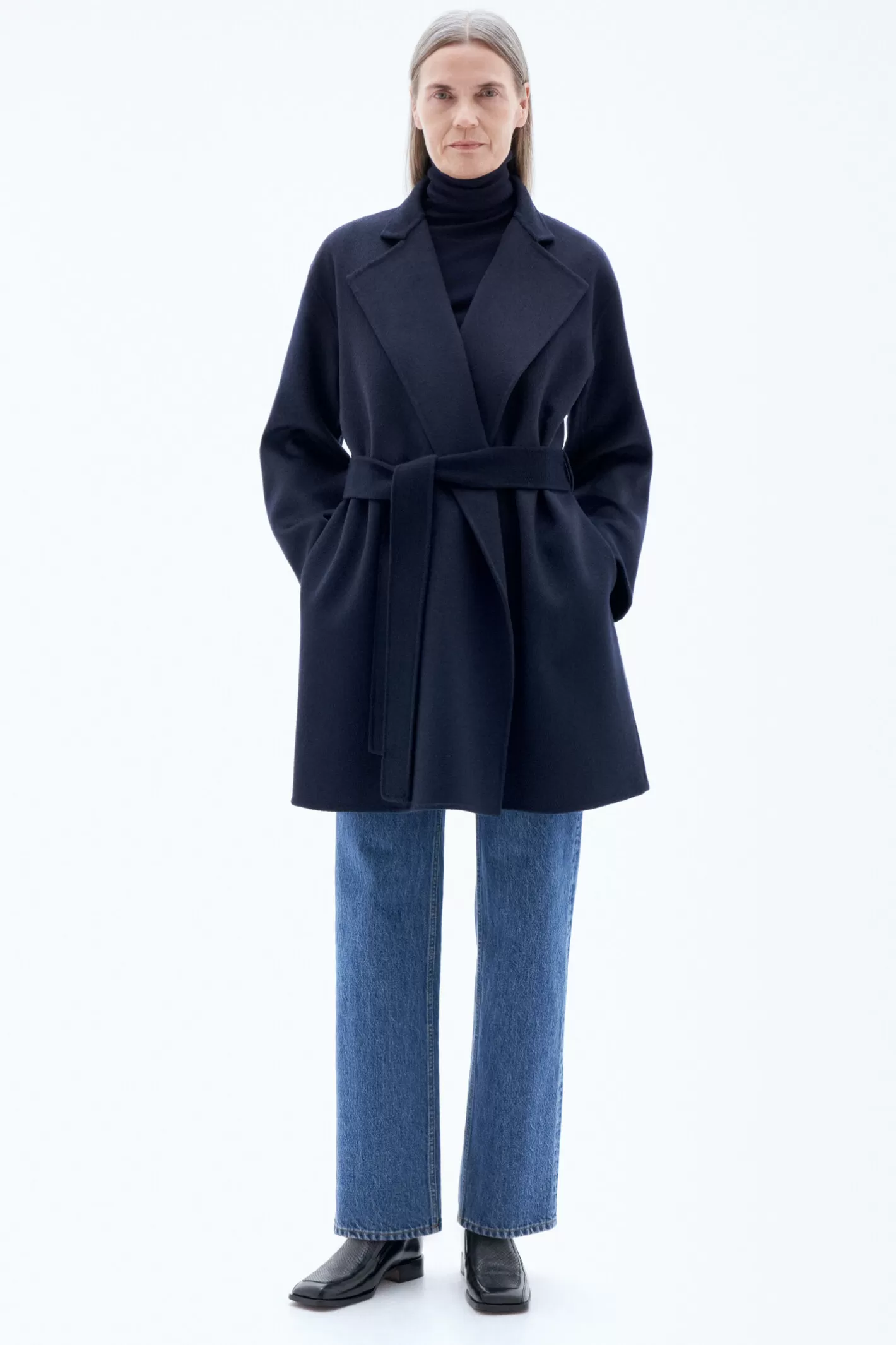 Filippa K Edina Jacket Navy-Woman Outerwear