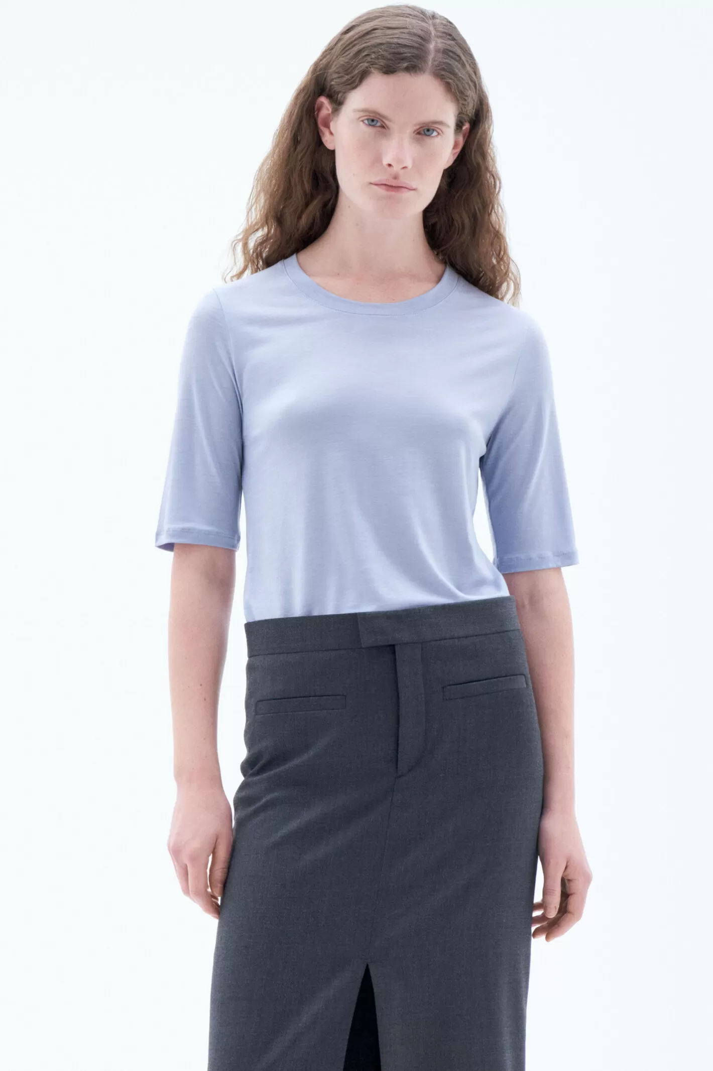 Filippa K Elena Tee Faded Blue-Woman Tops