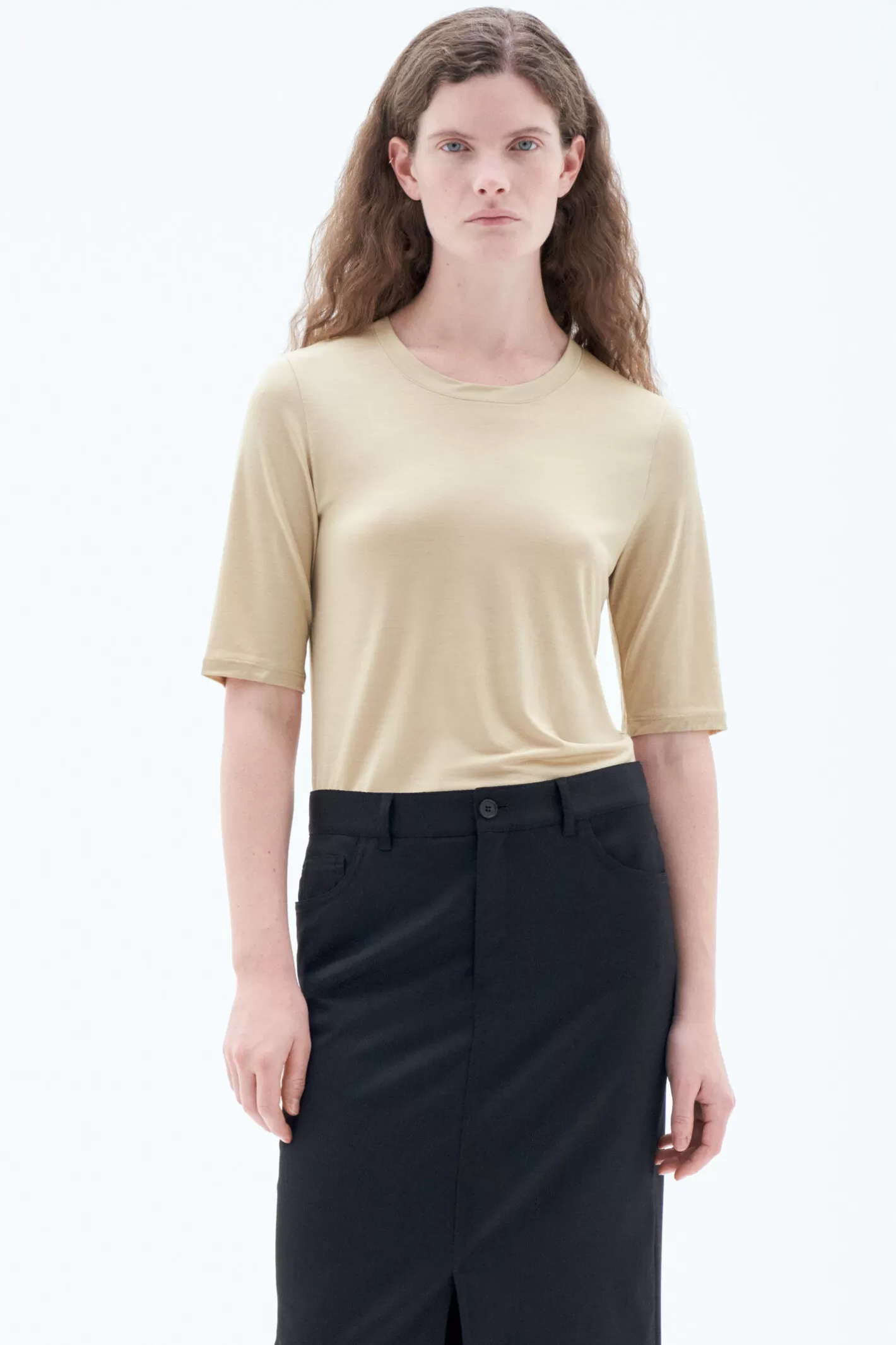 Filippa K Elena Tee Matcha Green-Woman Tops