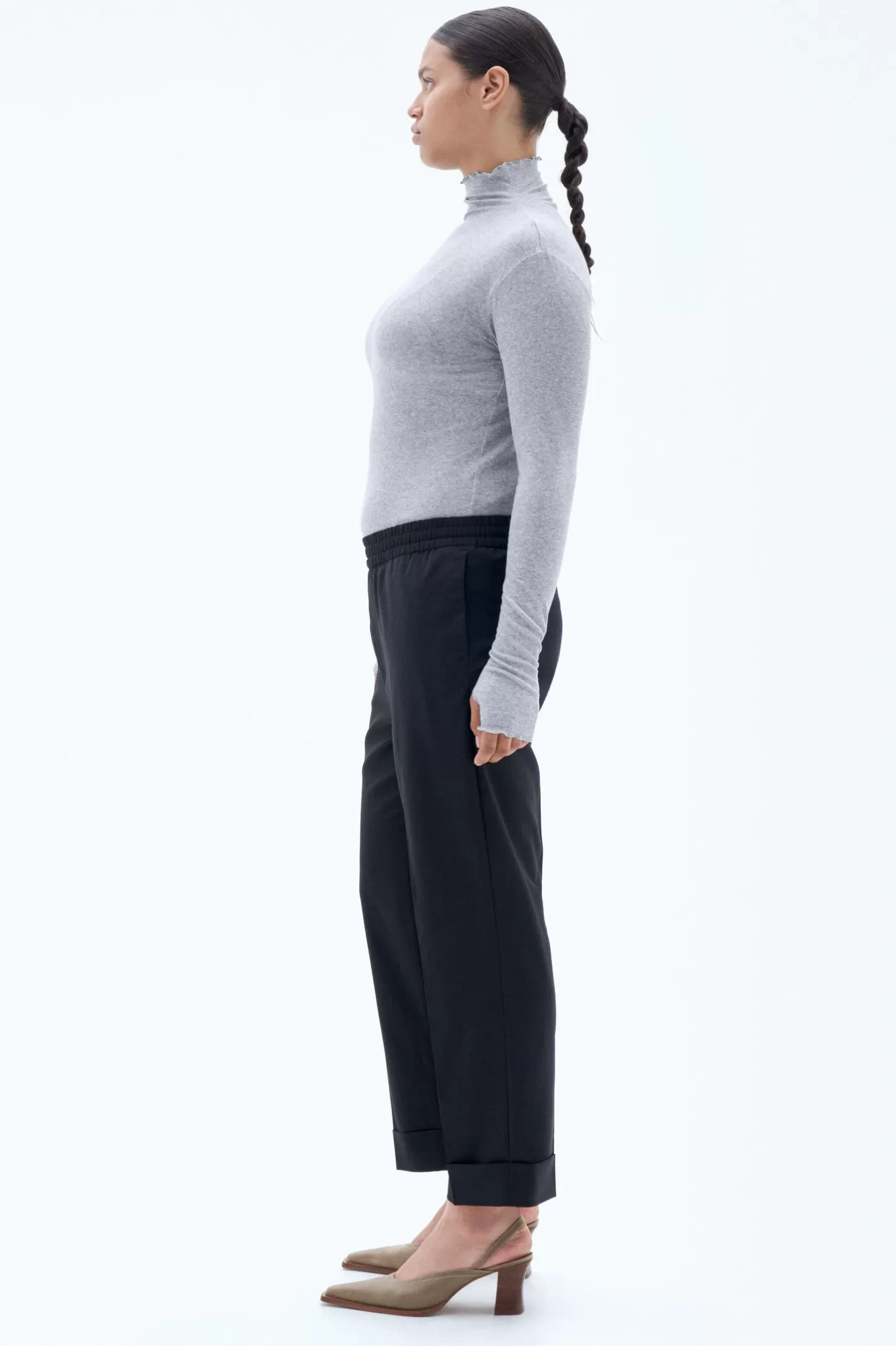 Filippa K Franca Cool Wool Trousers Black-Woman Trousers