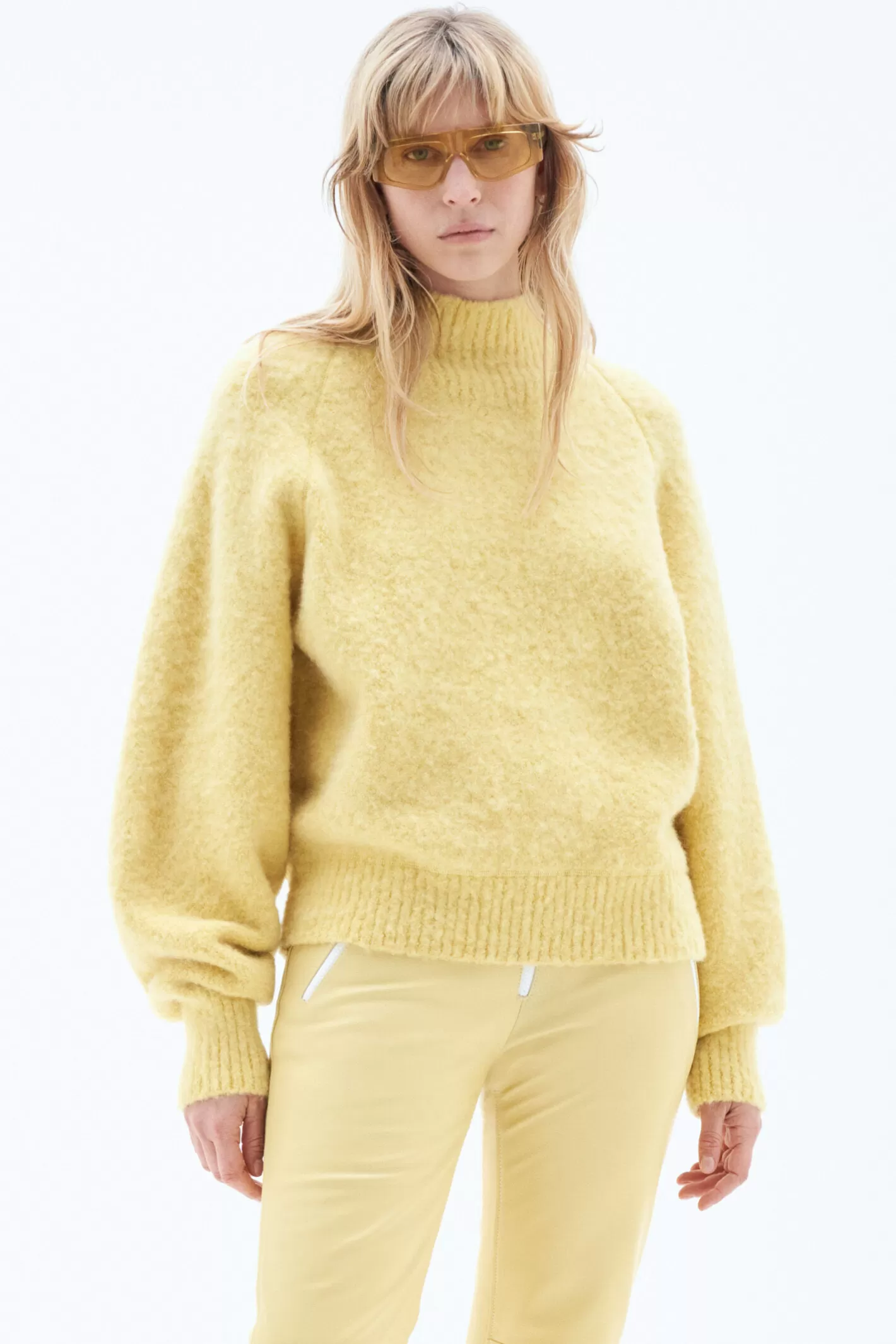 Filippa K Hairy Sweater Light Amber-Woman Knitwear