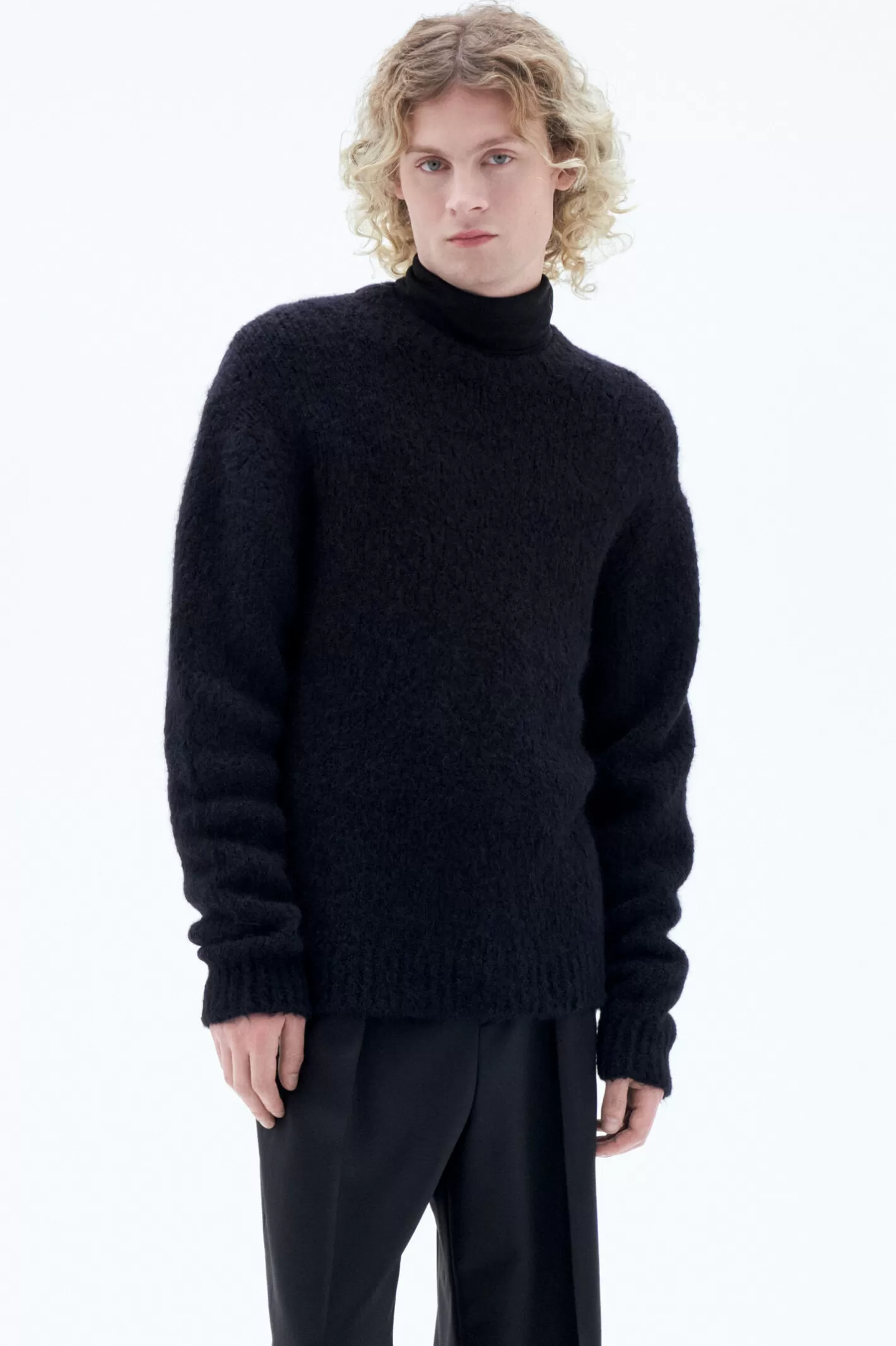 Filippa K Heavy Crewneck Black-Man Knitwear