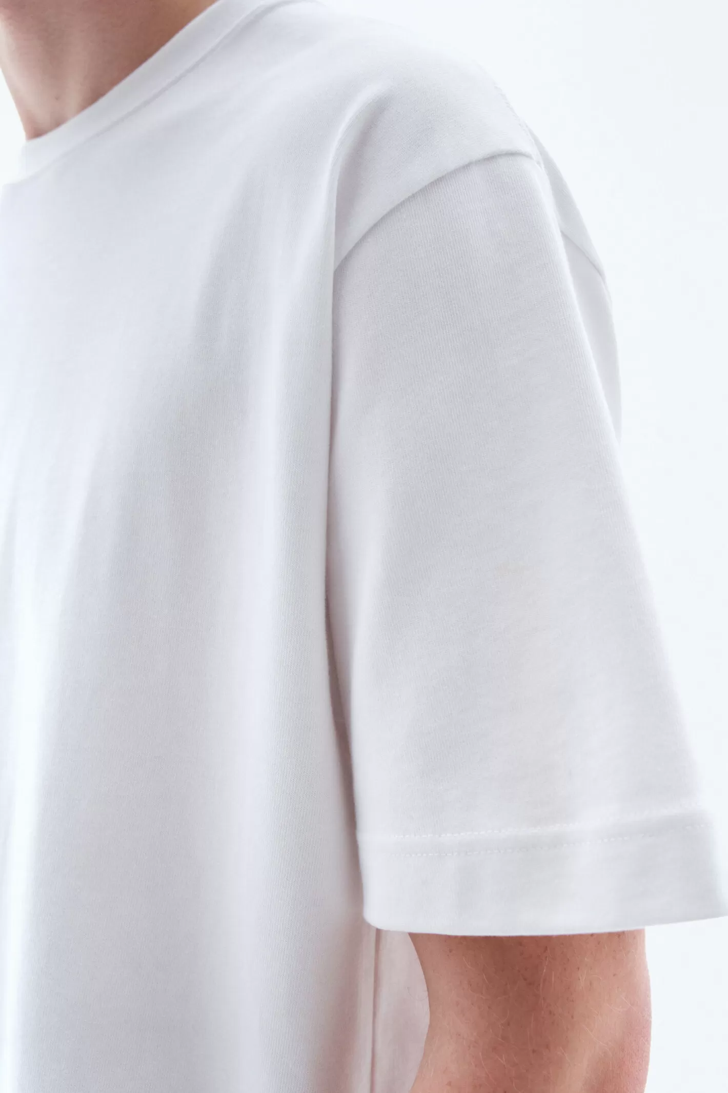 Filippa K Heavy Crewneck Tee White-Man T-Shirts