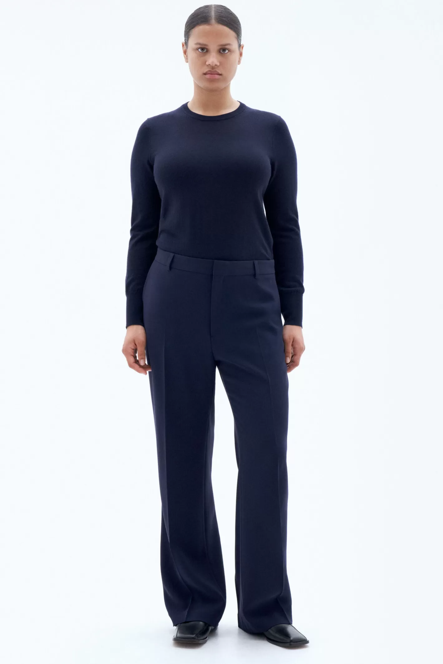 Filippa K Hutton Trousers Navy-Woman Trousers