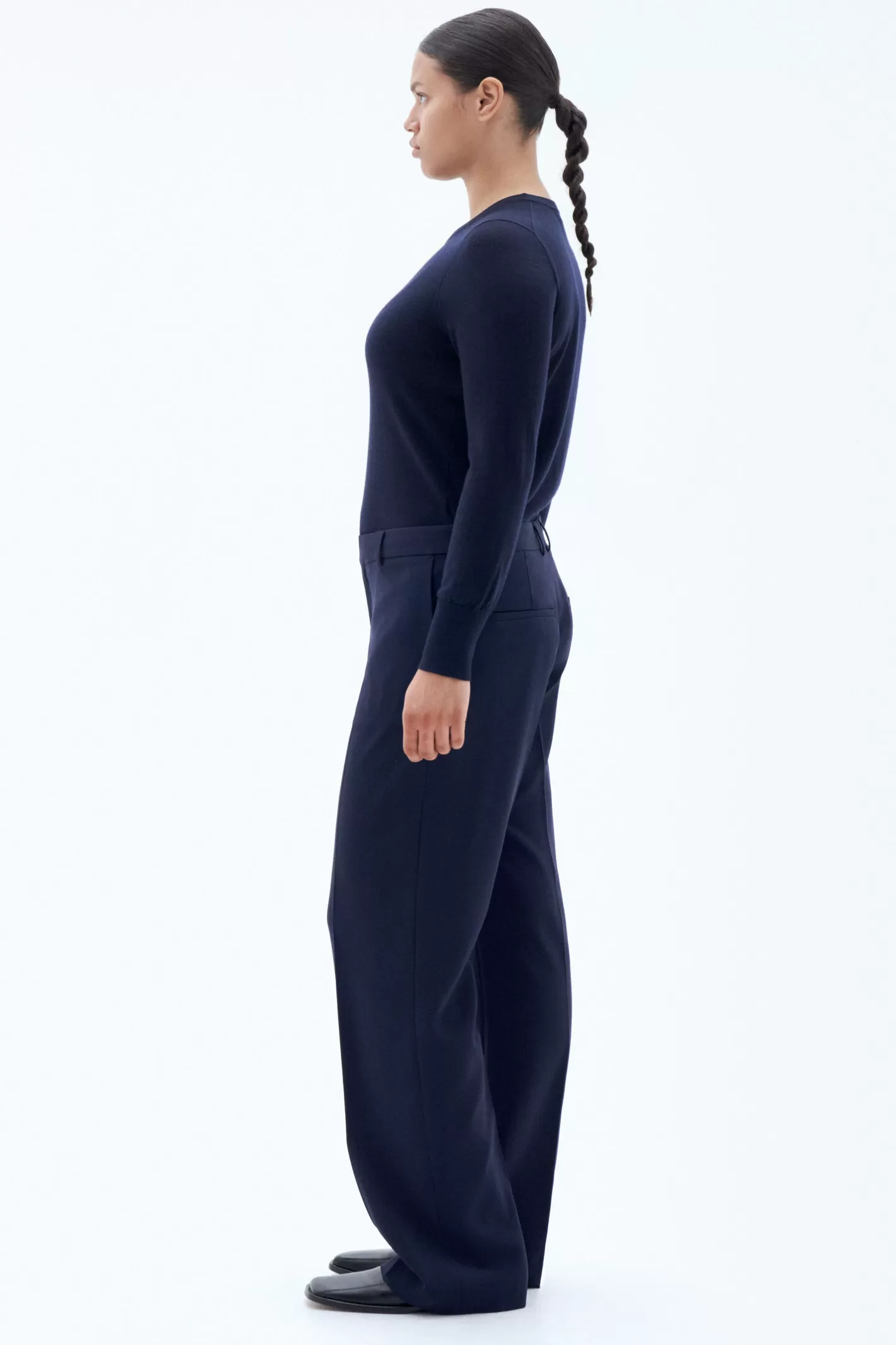 Filippa K Hutton Trousers Navy-Woman Trousers