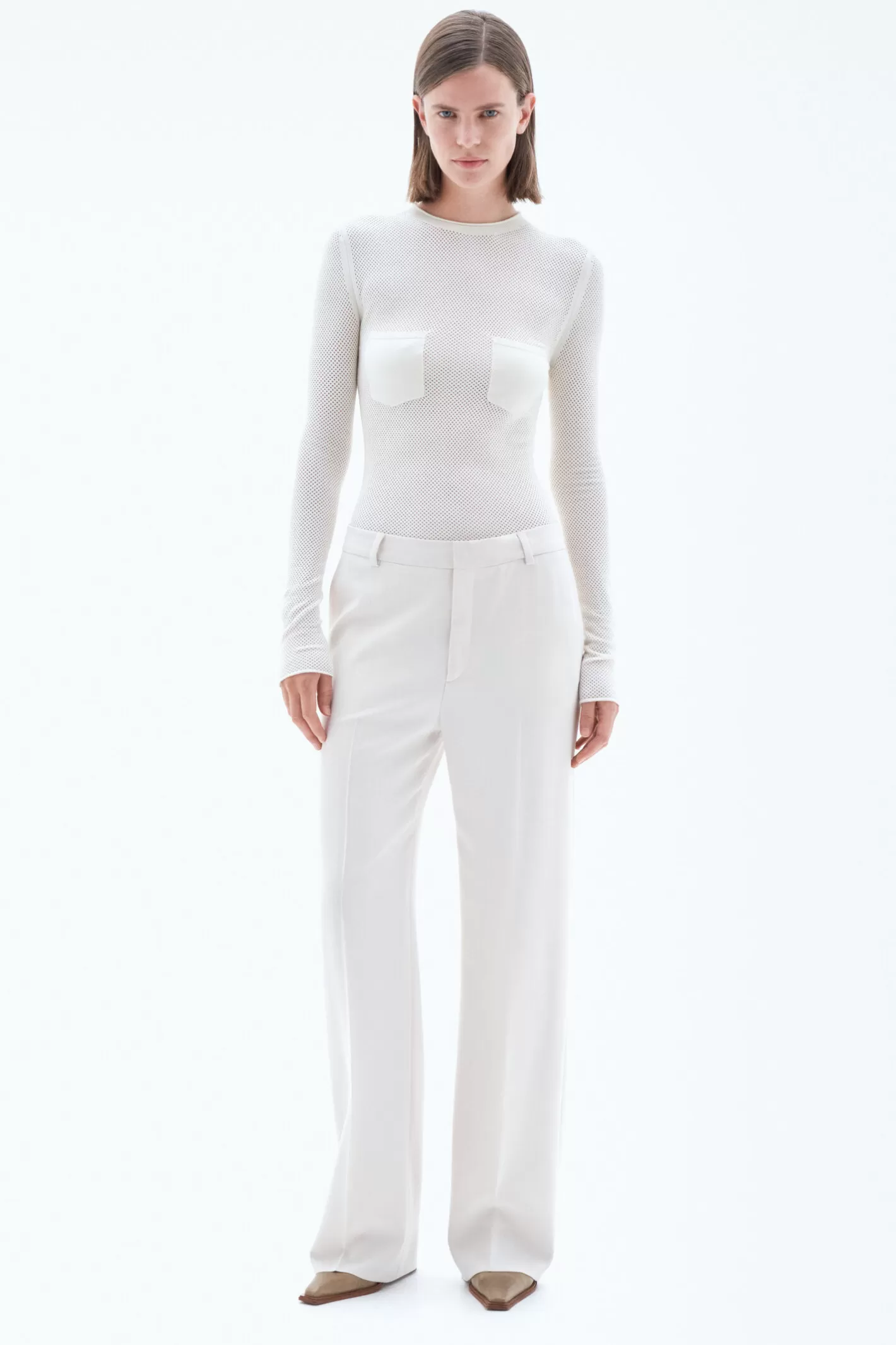 Filippa K Hutton Trousers Ivory-Woman Trousers