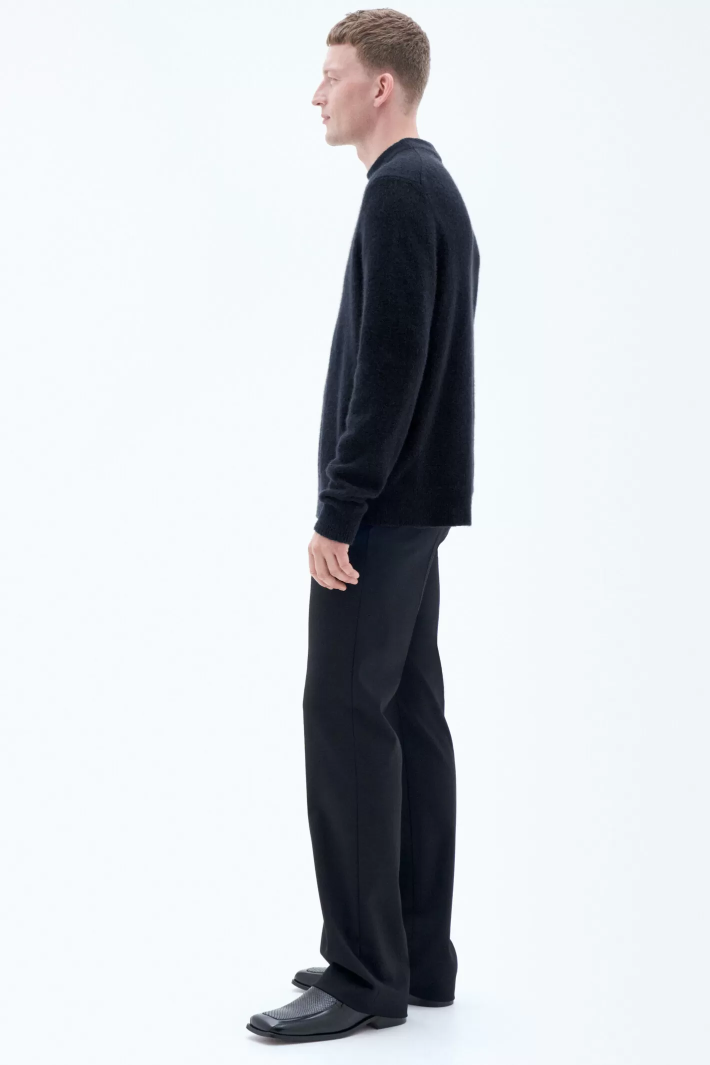 Filippa K Johannes Yak Sweater Black-Man Knitwear