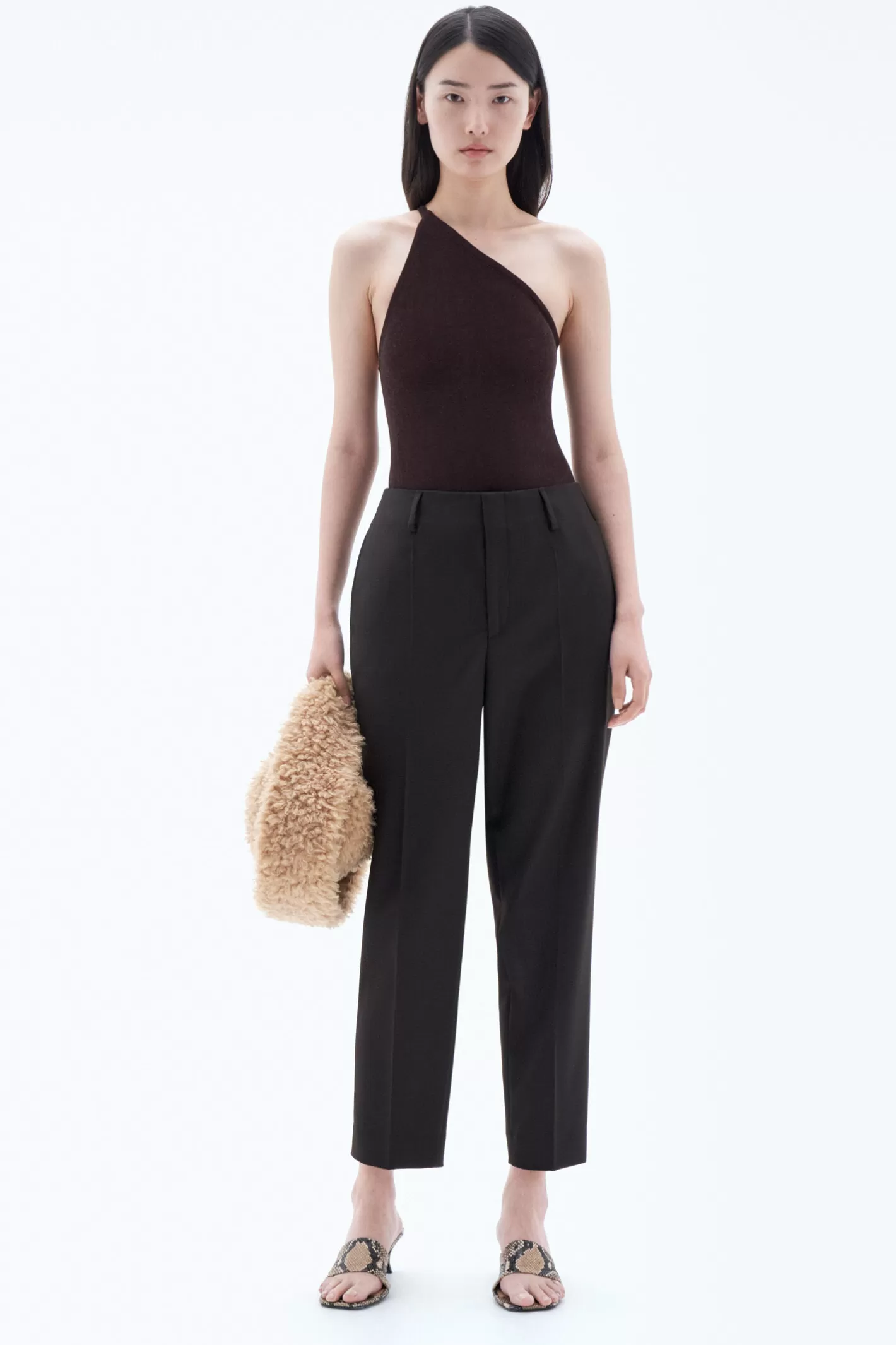 Filippa K Karlie Trousers Dark Brown-Woman Trousers