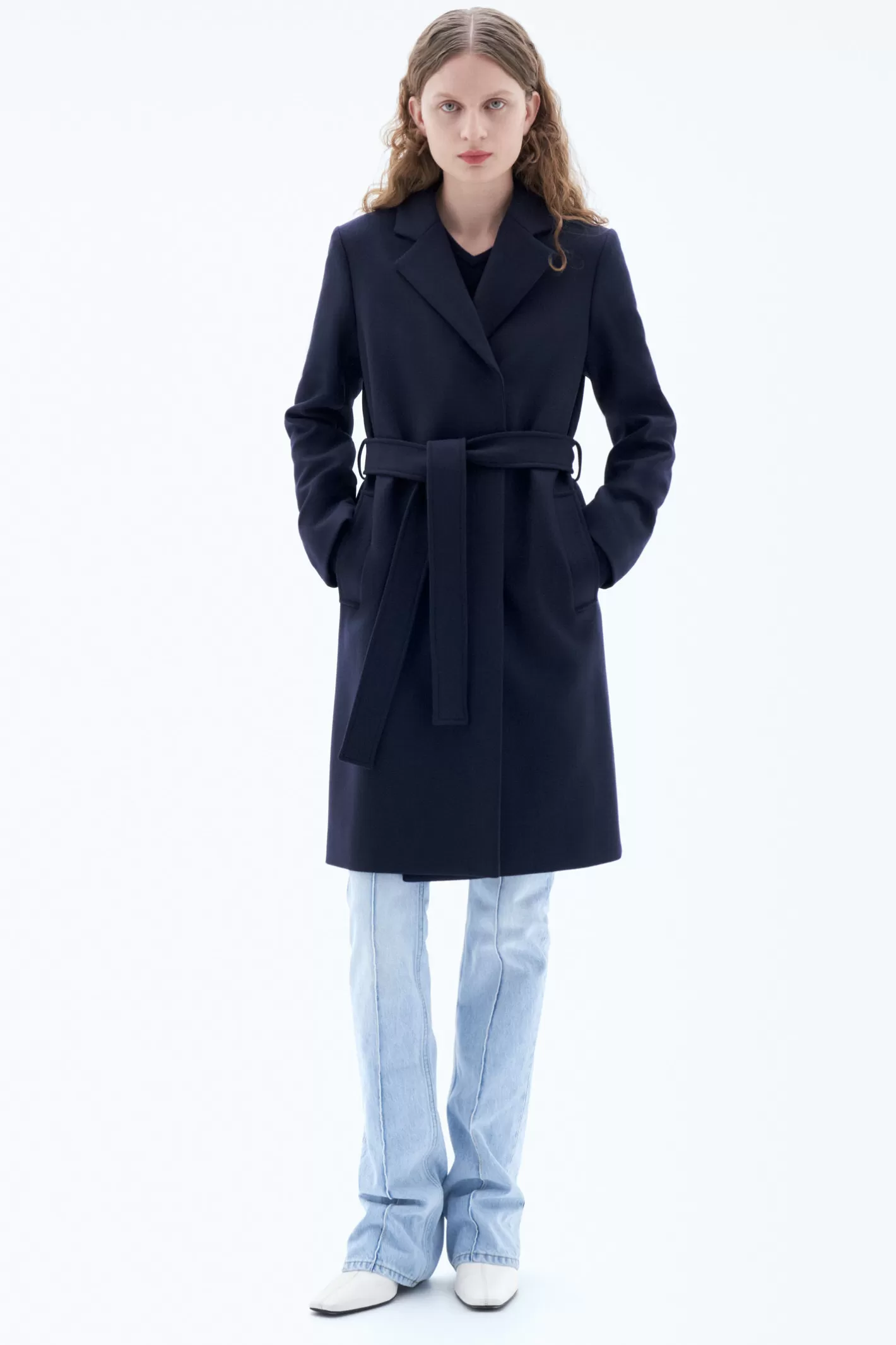 Filippa K Kaya Coat Navy-Woman Outerwear