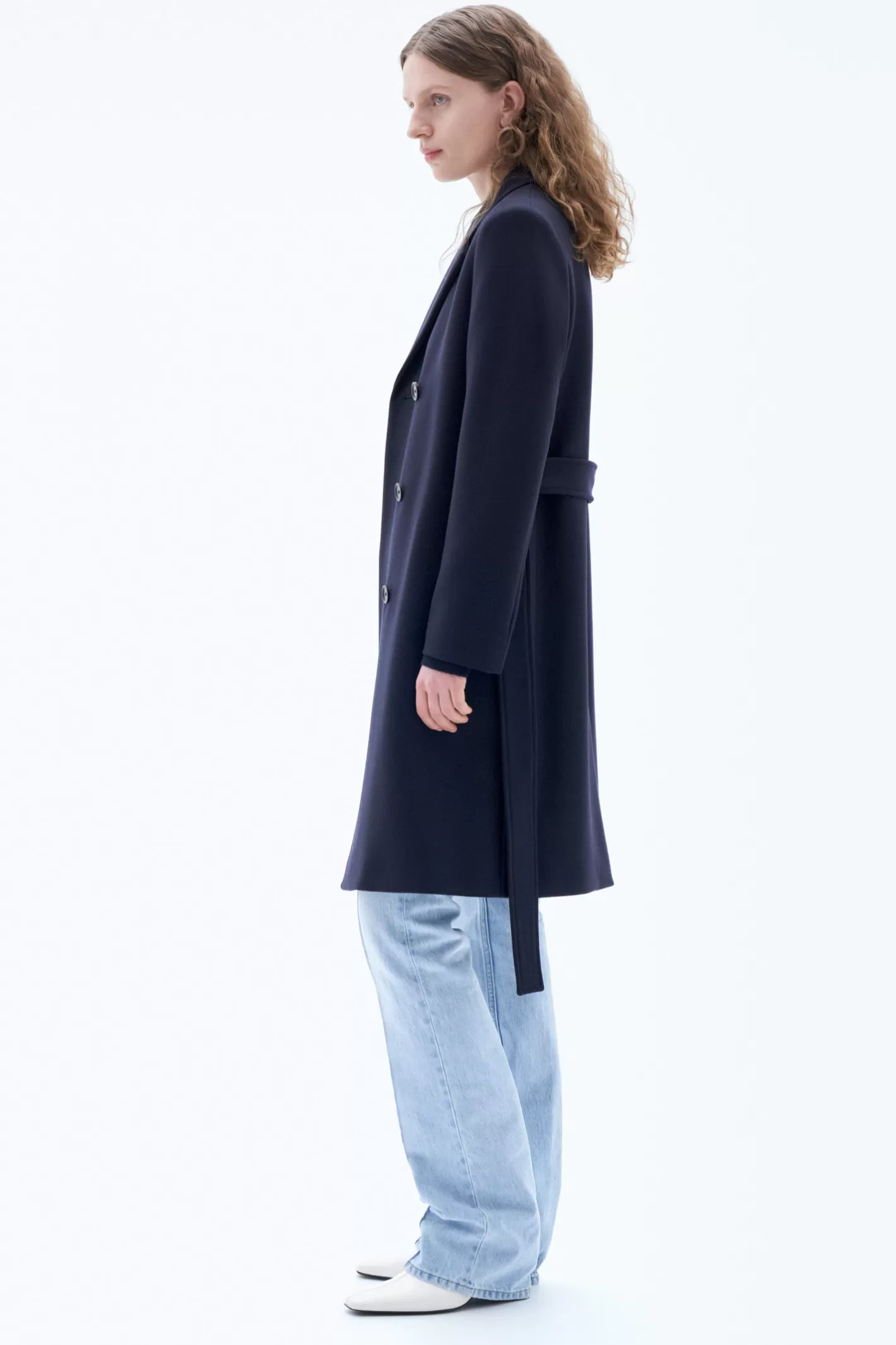 Filippa K Kaya Coat Navy-Woman Outerwear