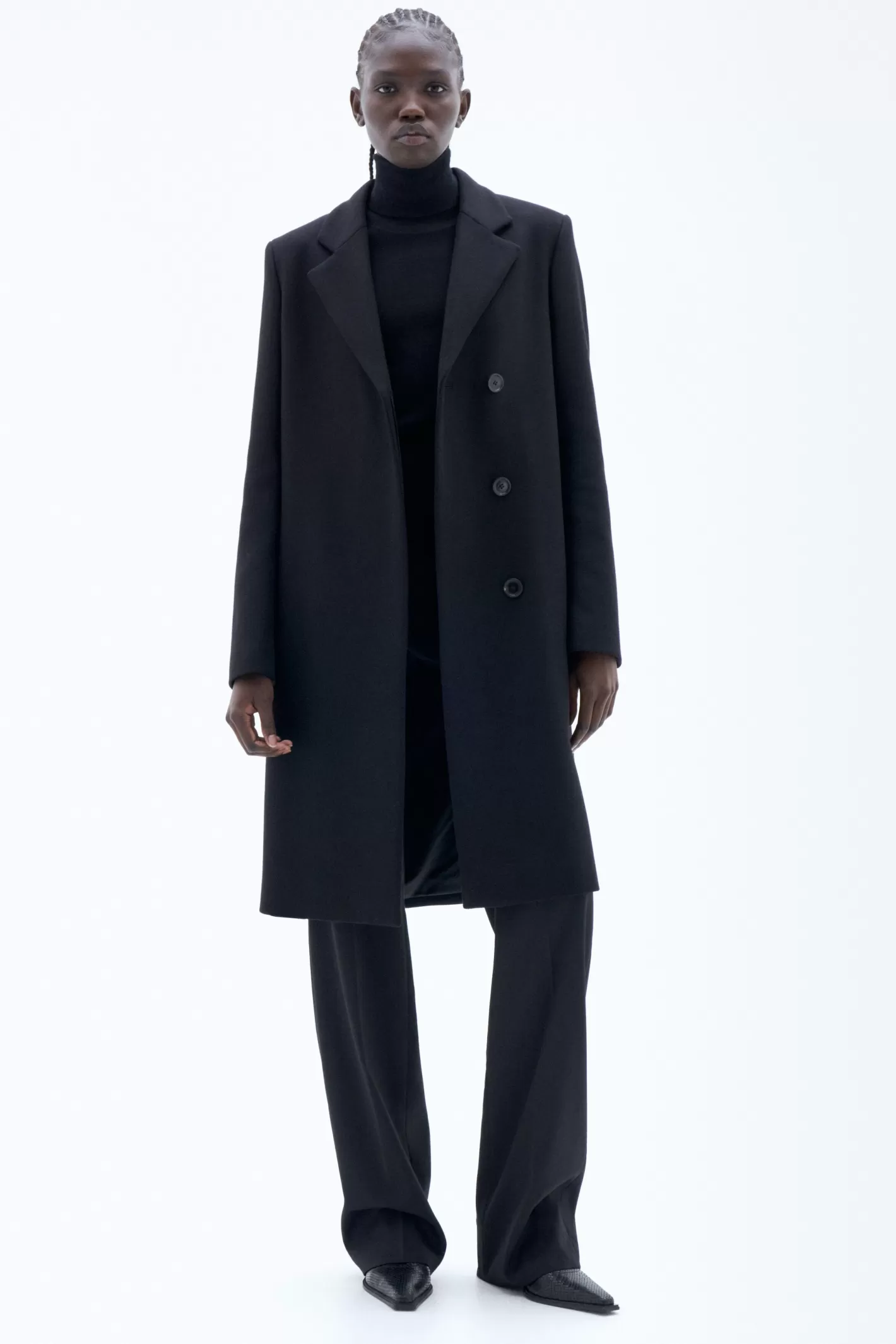 Filippa K Kaya Coat Black-Woman Outerwear