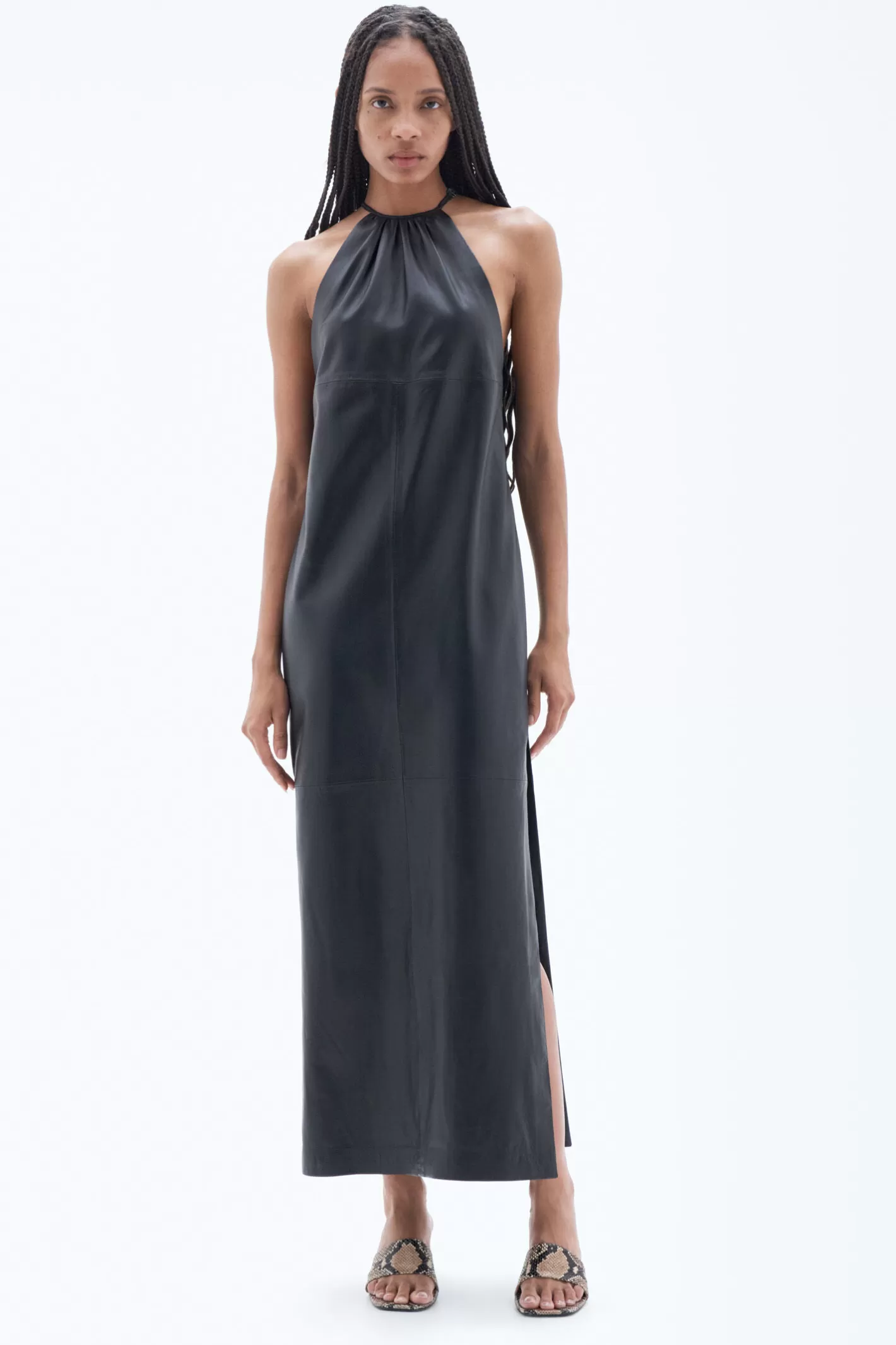 Filippa K Leather Dress Black-Woman Dresses