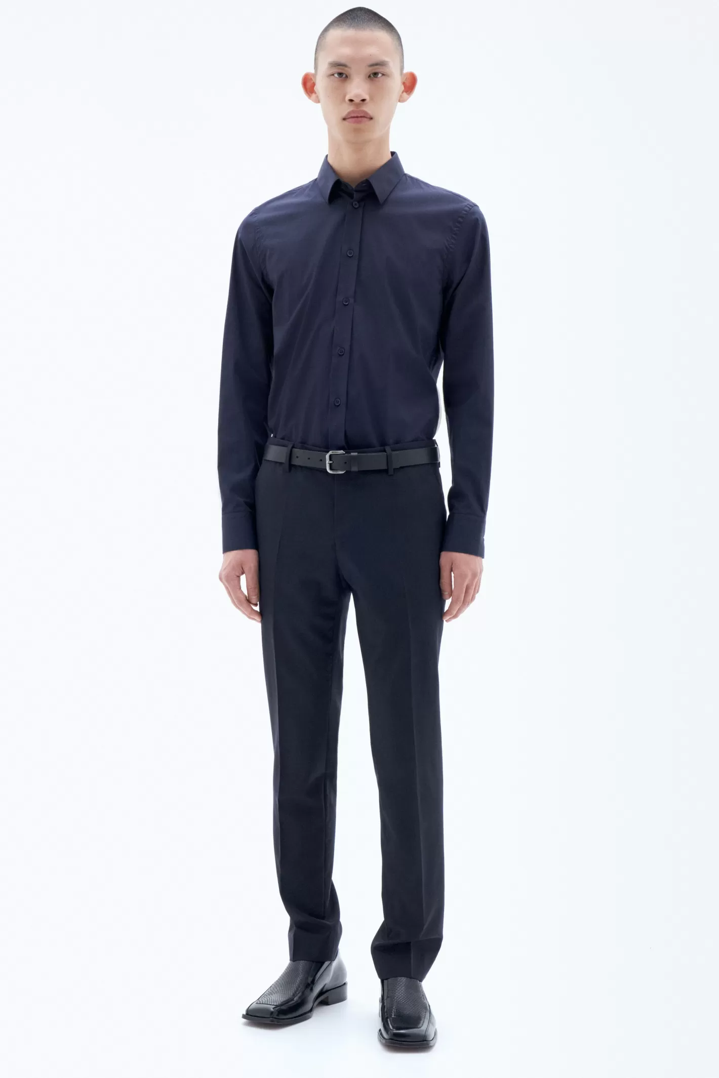 Filippa K Liam Wool Trousers Dark Navy-Man Tailoring | Trousers