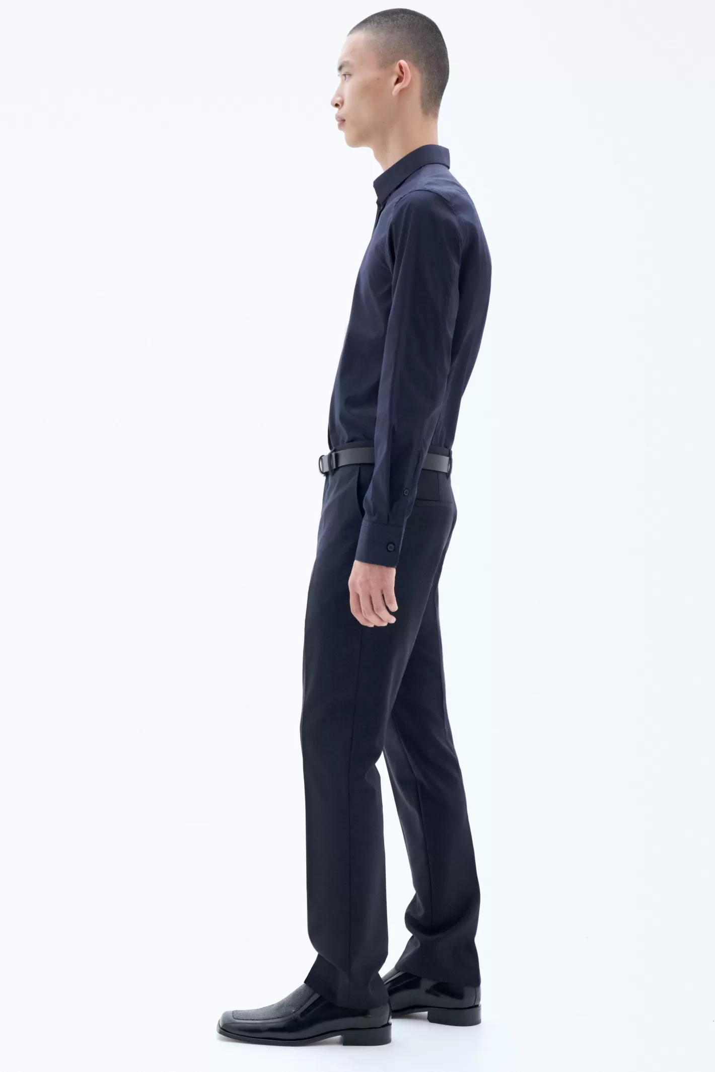 Filippa K Liam Wool Trousers Dark Navy-Man Tailoring | Trousers