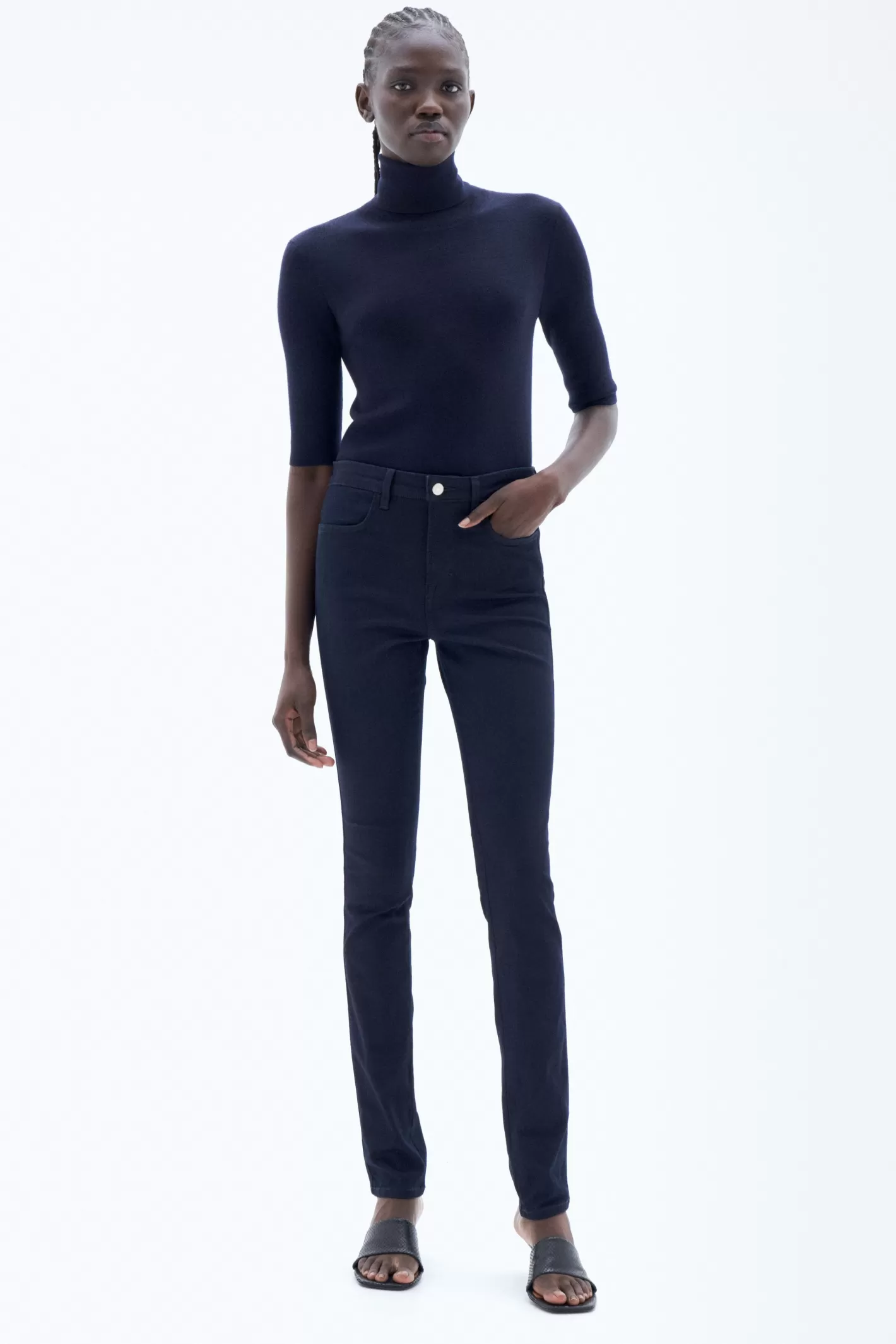 Filippa K Lola Super Stretch Jeans Middark Denim-Woman Denim