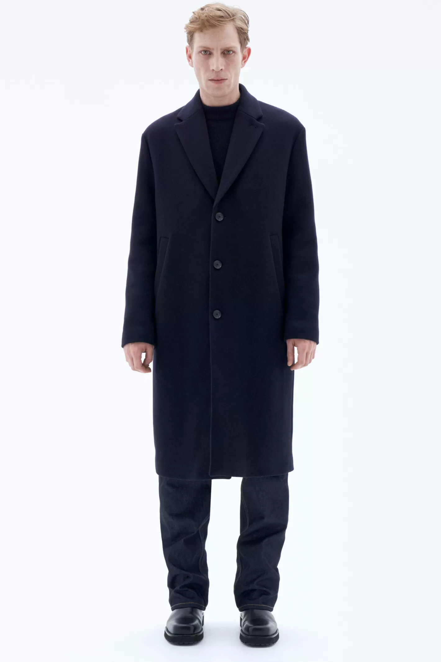 Filippa K London Coat Navy-Man Bestsellers | Outerwear