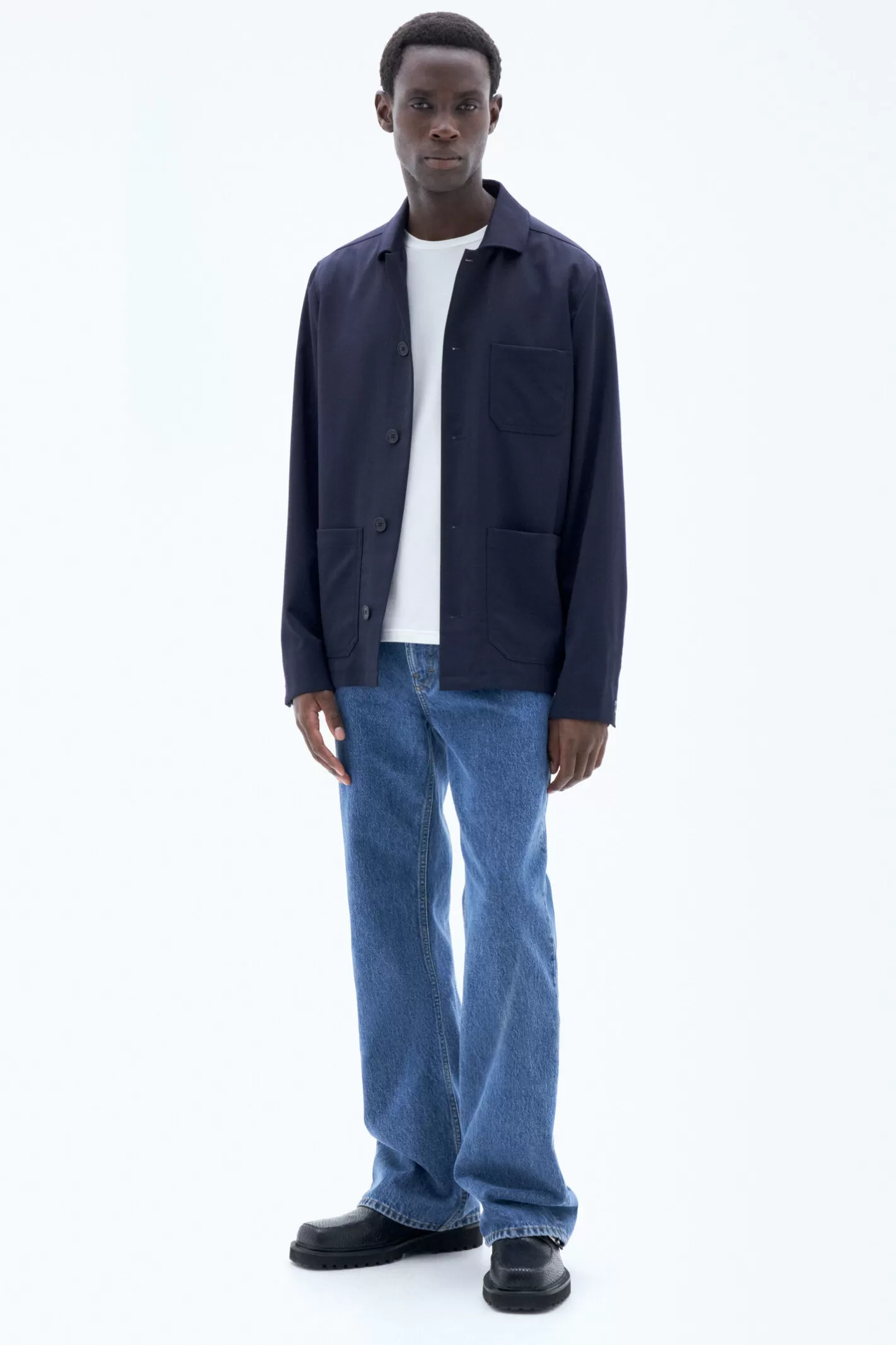 Filippa K Louis Gabardine Jacket Navy-Man Outerwear