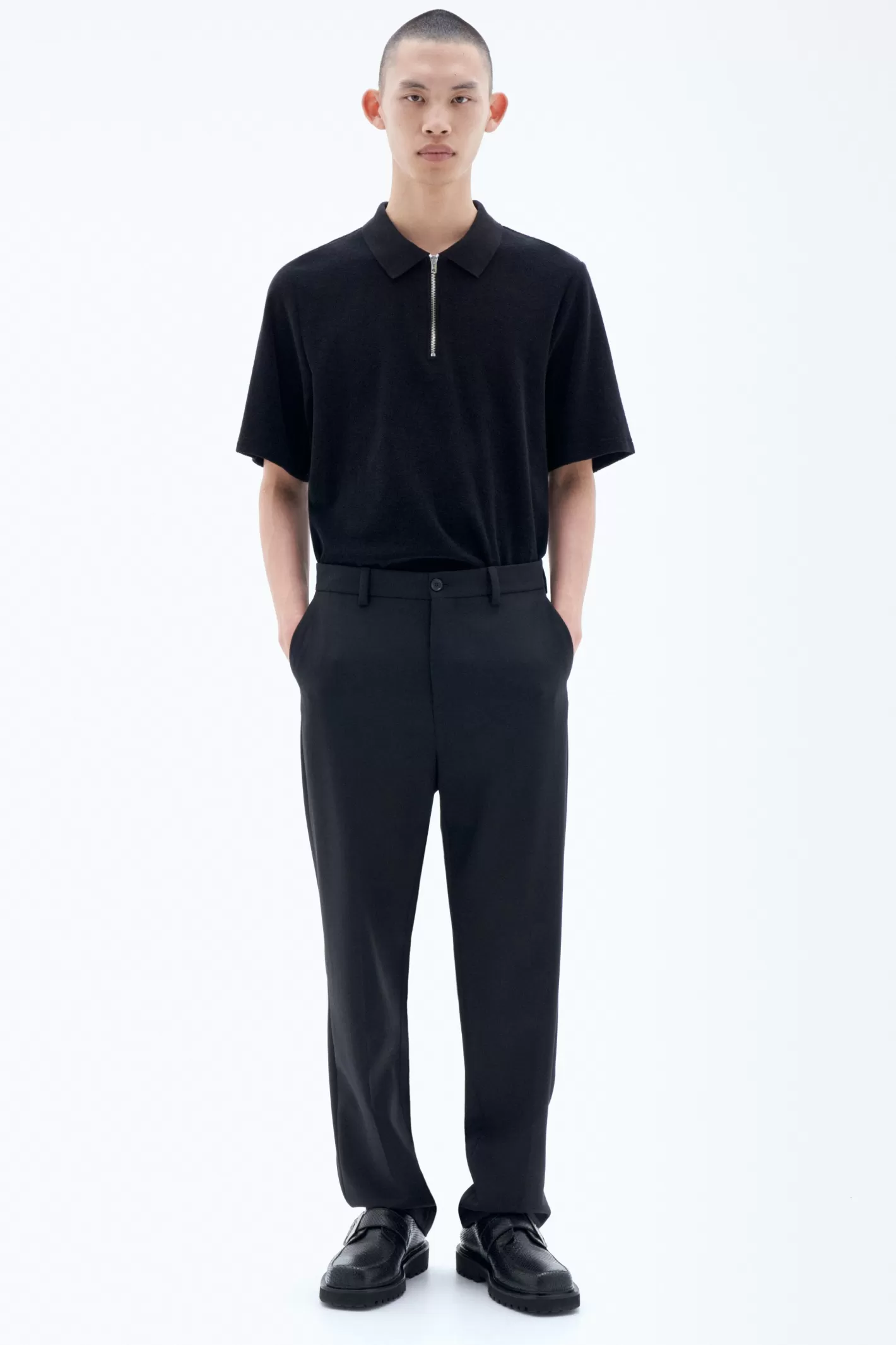 Filippa K Mateo Wool Trousers Black-Man Tailoring | Trousers