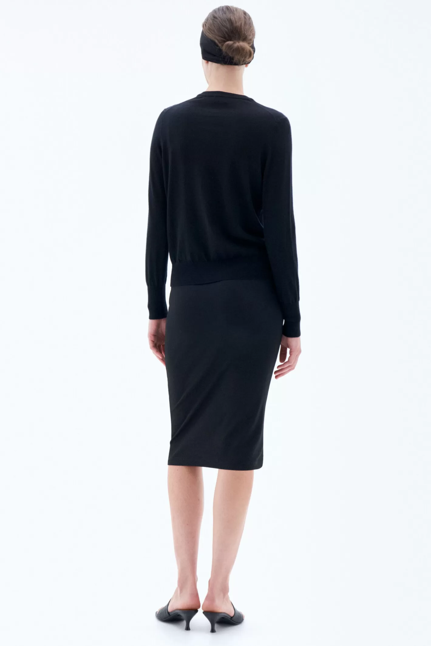 Filippa K Merino Short Cardigan Black-Woman Bestsellers | Knitwear