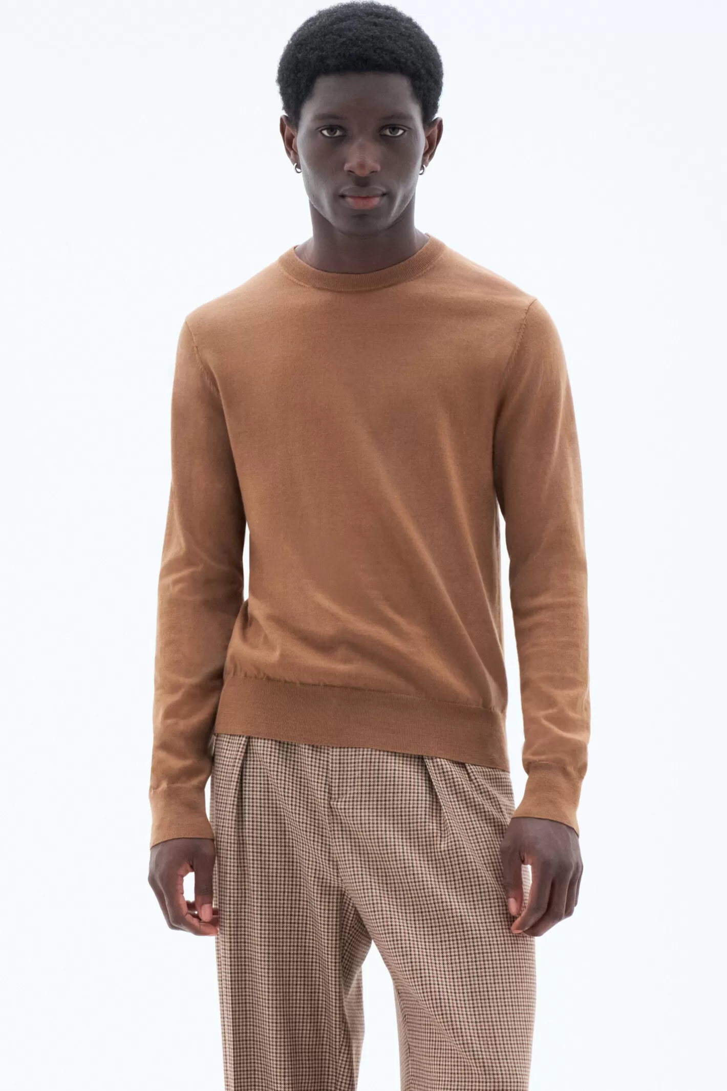 Filippa K Merino Sweater Camel-Man Knitwear