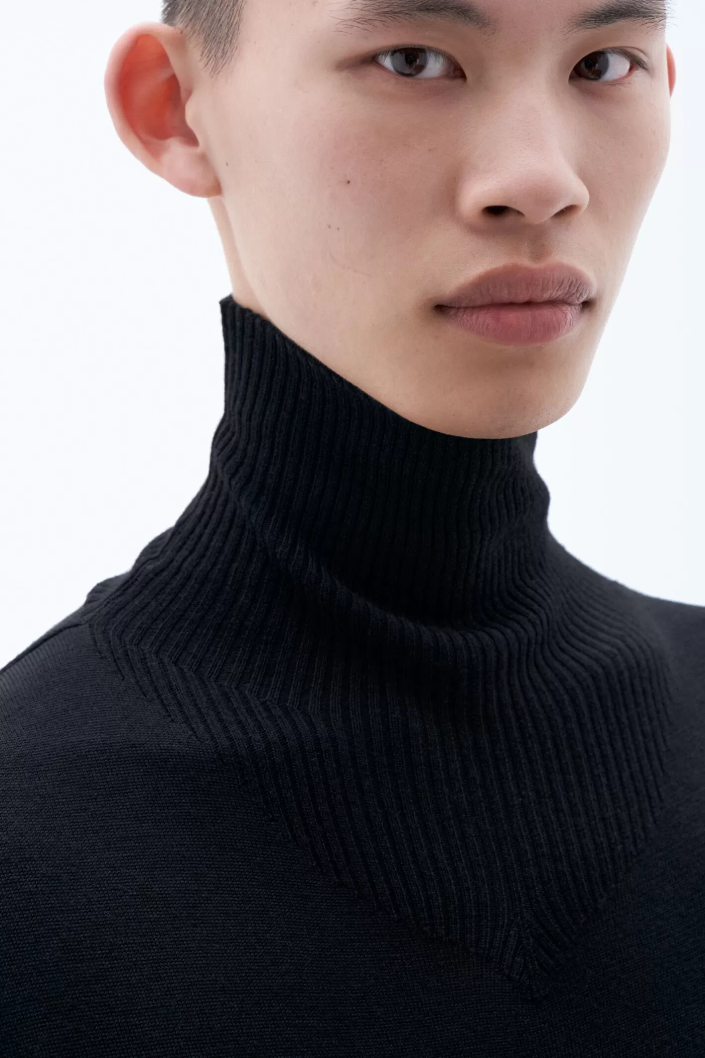 Filippa K Merino Turtleneck Sweater Black-Man Knitwear