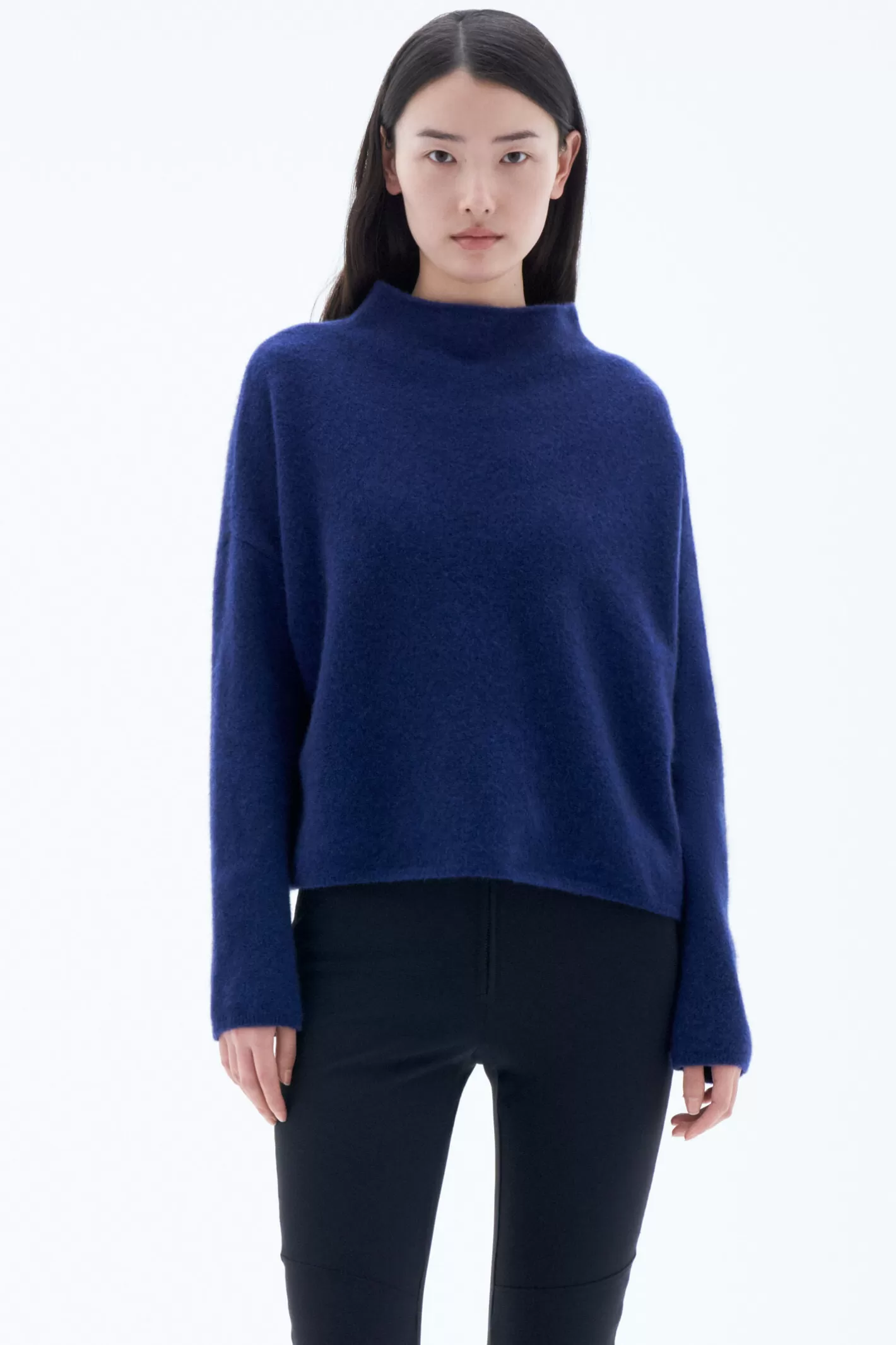 Filippa K Mika Yak Funnelneck Sweater Pacific Blue-Woman Knitwear