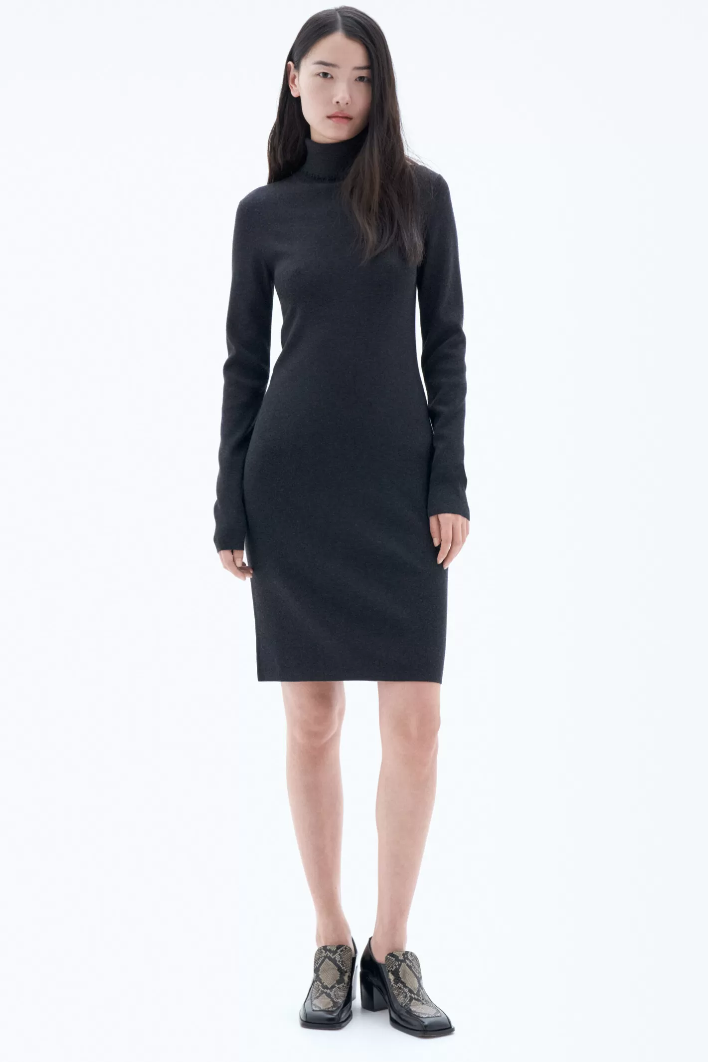 Filippa K Monica Dress Anthracite Melange-Woman Dresses