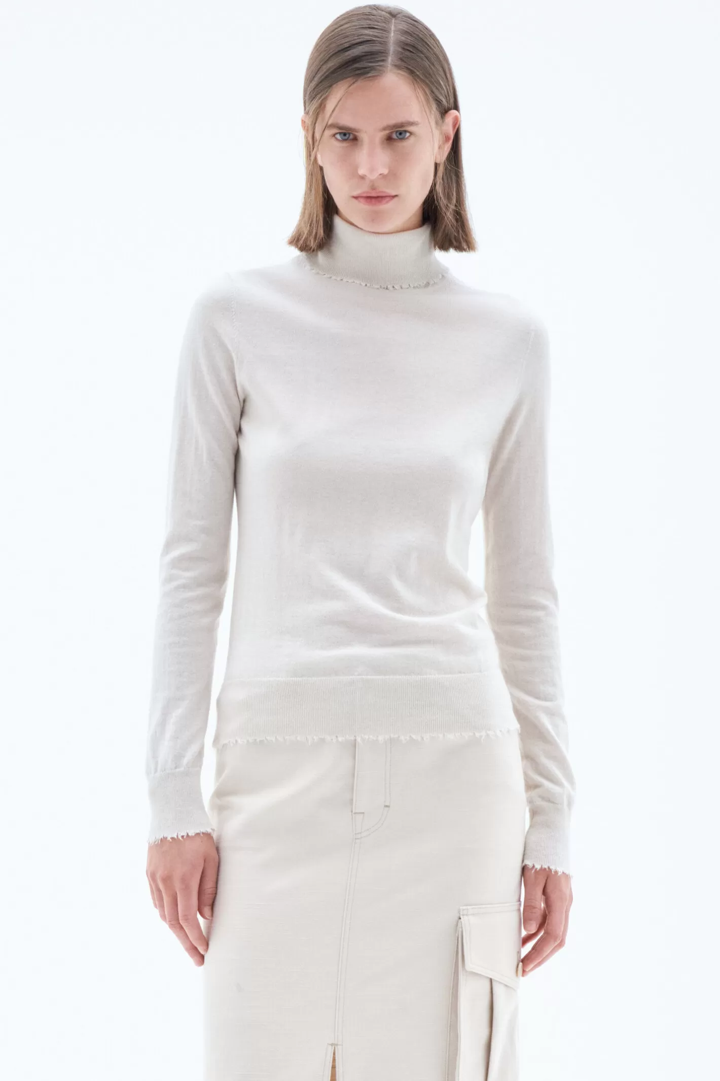 Filippa K Natalia Sweater Ivory-Woman Knitwear