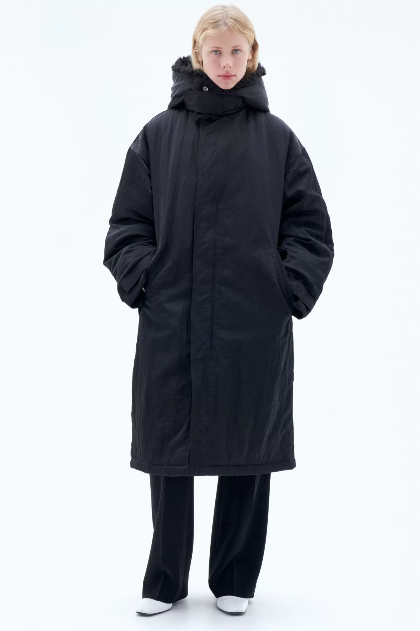 Filippa K Padded Parka Black-Woman Outerwear