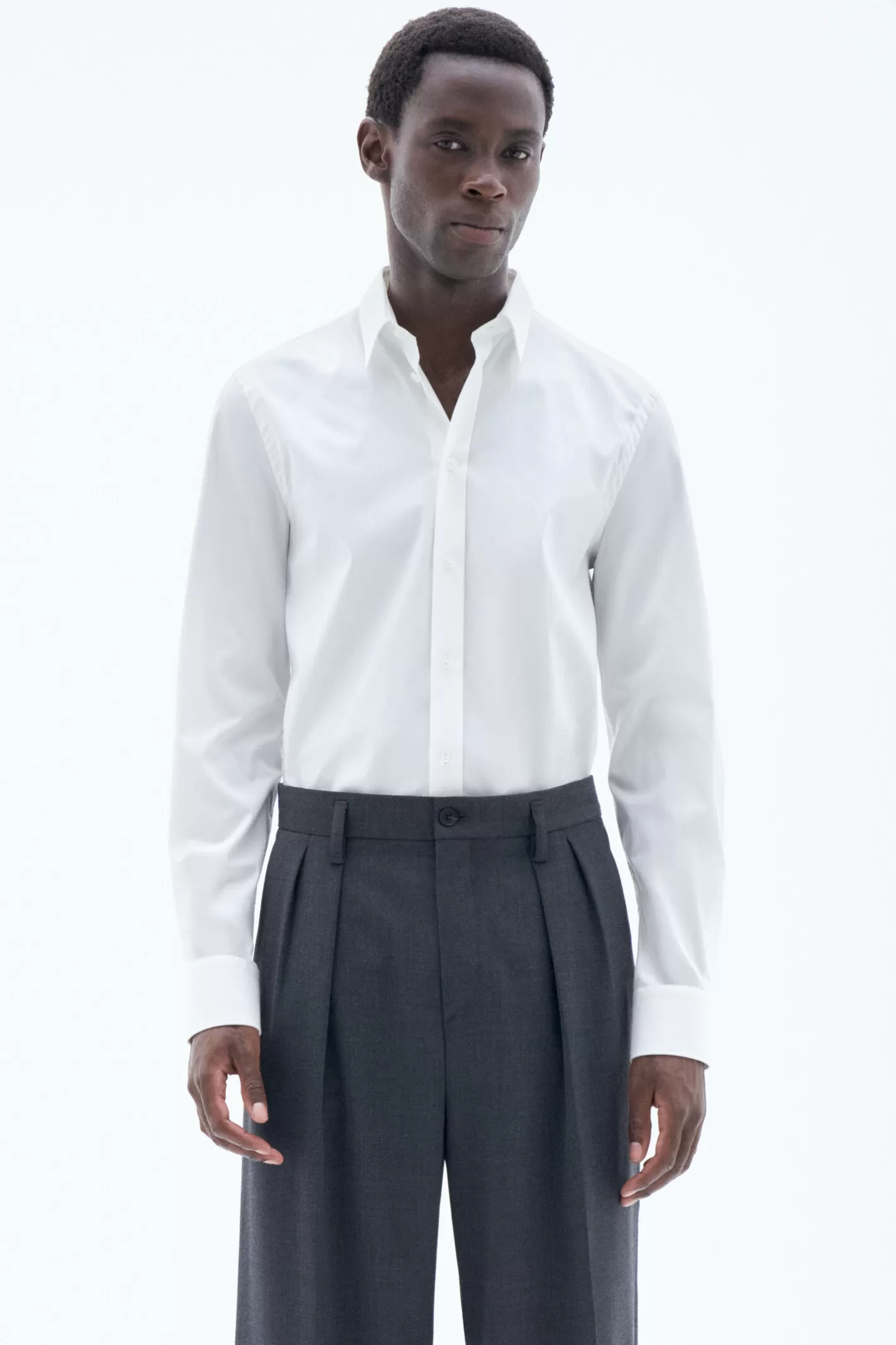 Filippa K Paul Stretch Shirt White-Man Bestsellers | Shirts