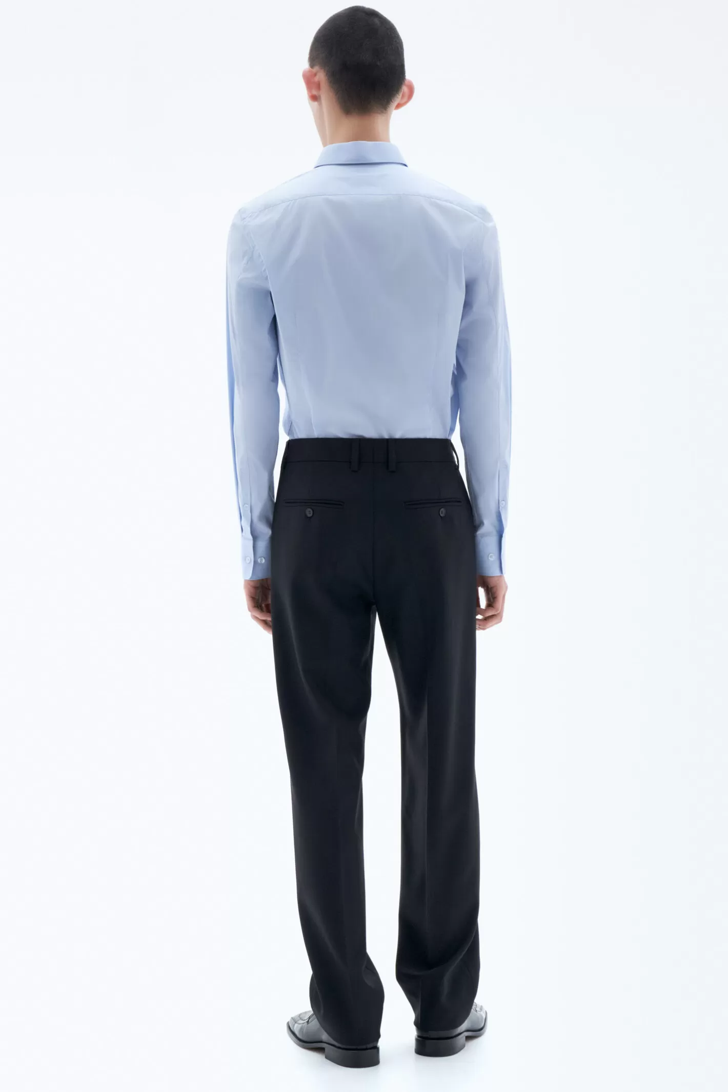 Filippa K Paul Stretch Shirt Light Blue-Man Shirts