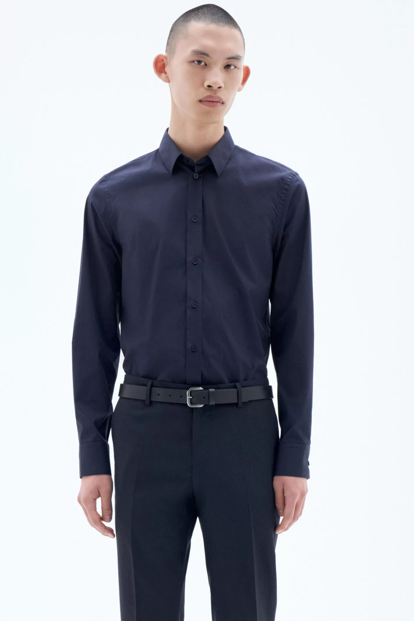 Filippa K Paul Stretch Shirt Navy-Man Shirts